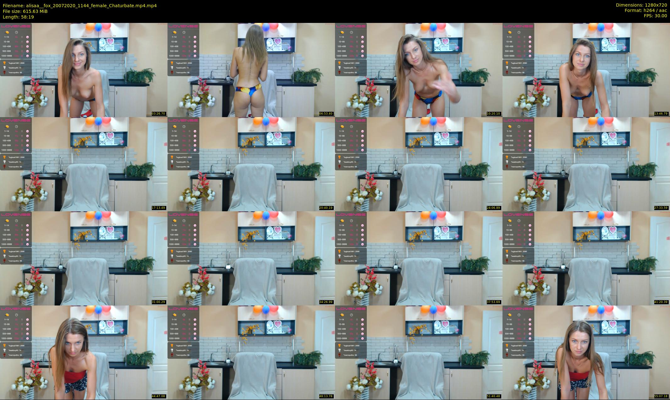 alisaa__fox — 59 minute Chaturbate female cam show recording, 720p, Jul 20, 2020