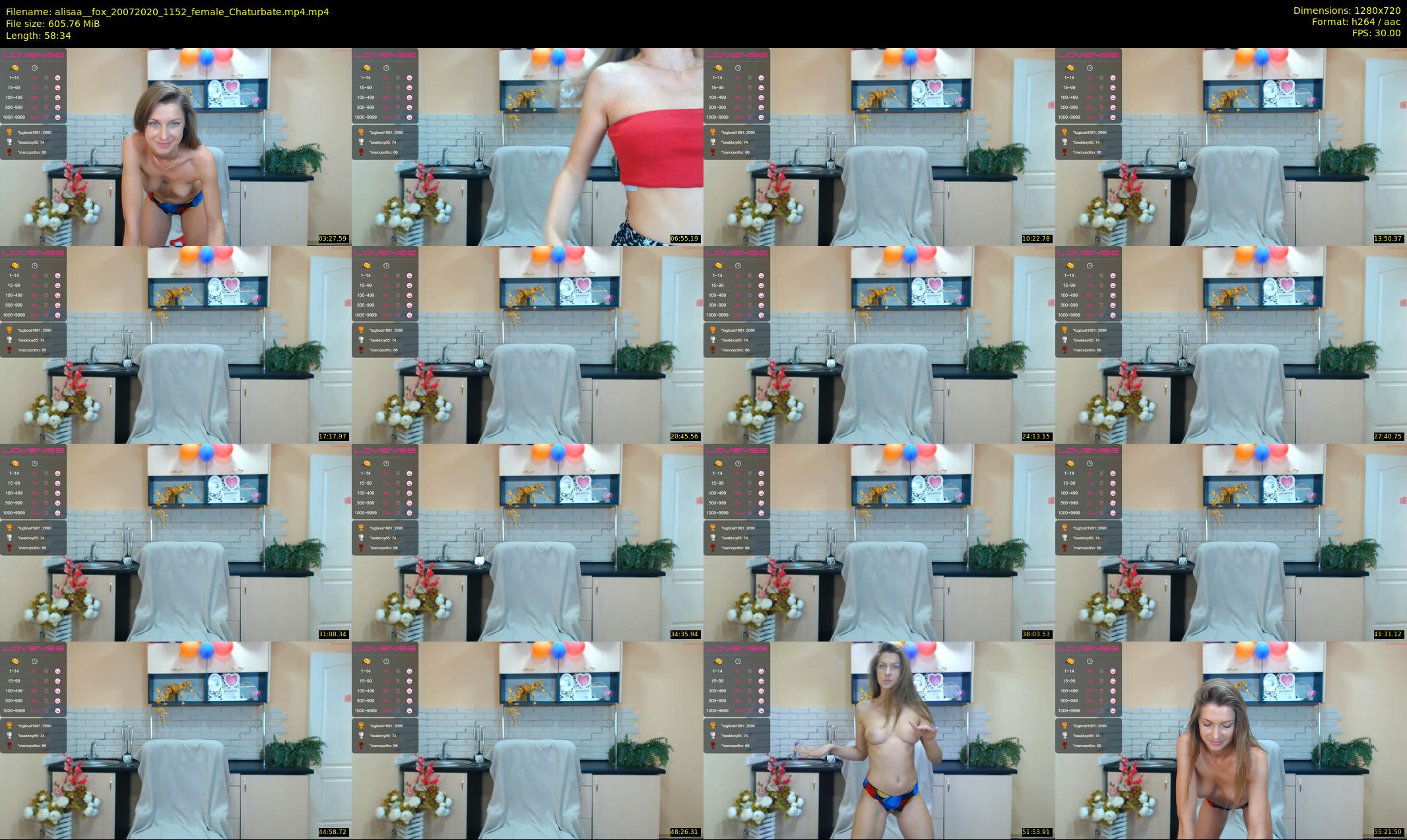 alisaa__fox — 59 minute Chaturbate female cam show recording, 720p, Jul 20, 2020