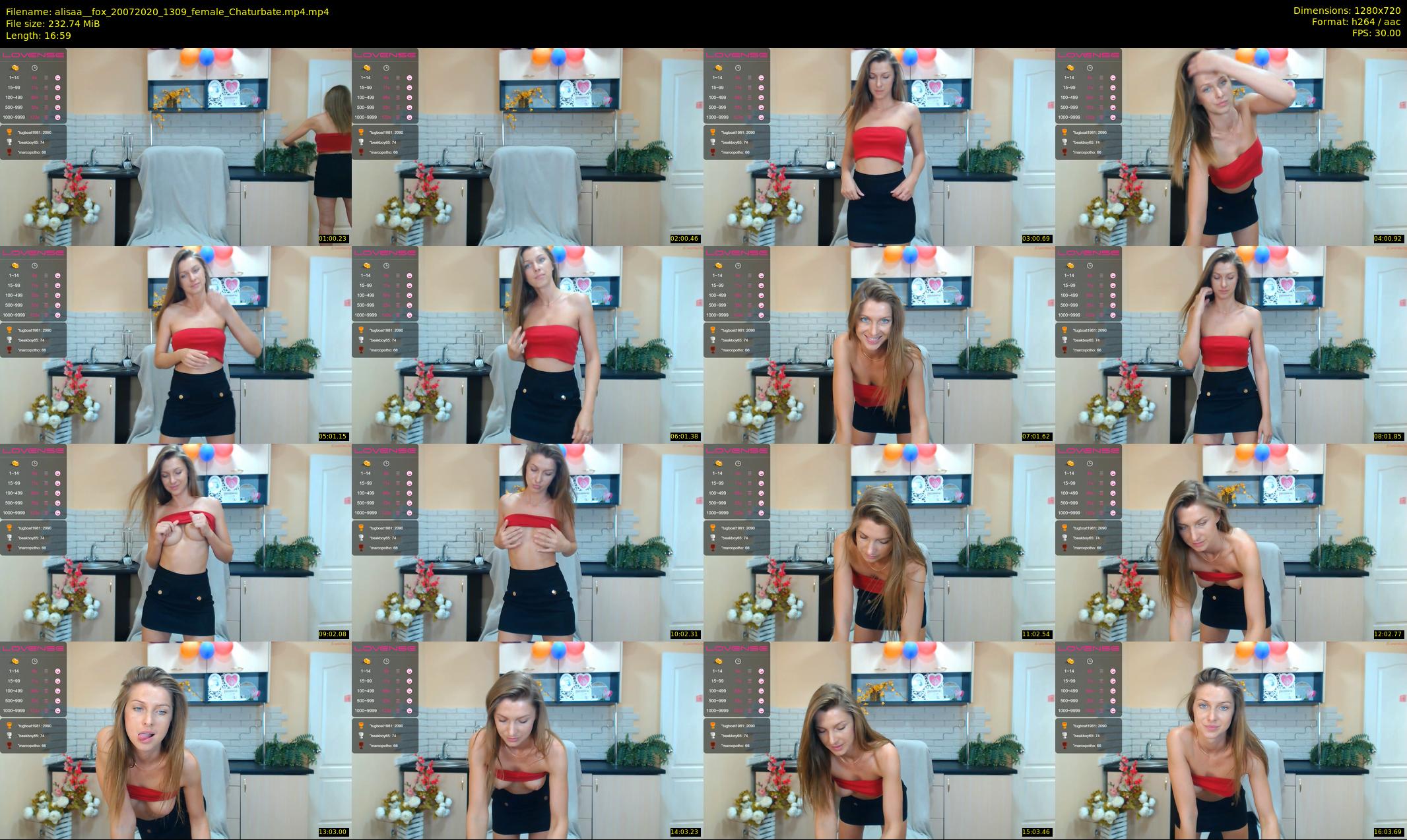 alisaa__fox — 17 minute Chaturbate female cam show recording, 720p, Jul 20, 2020