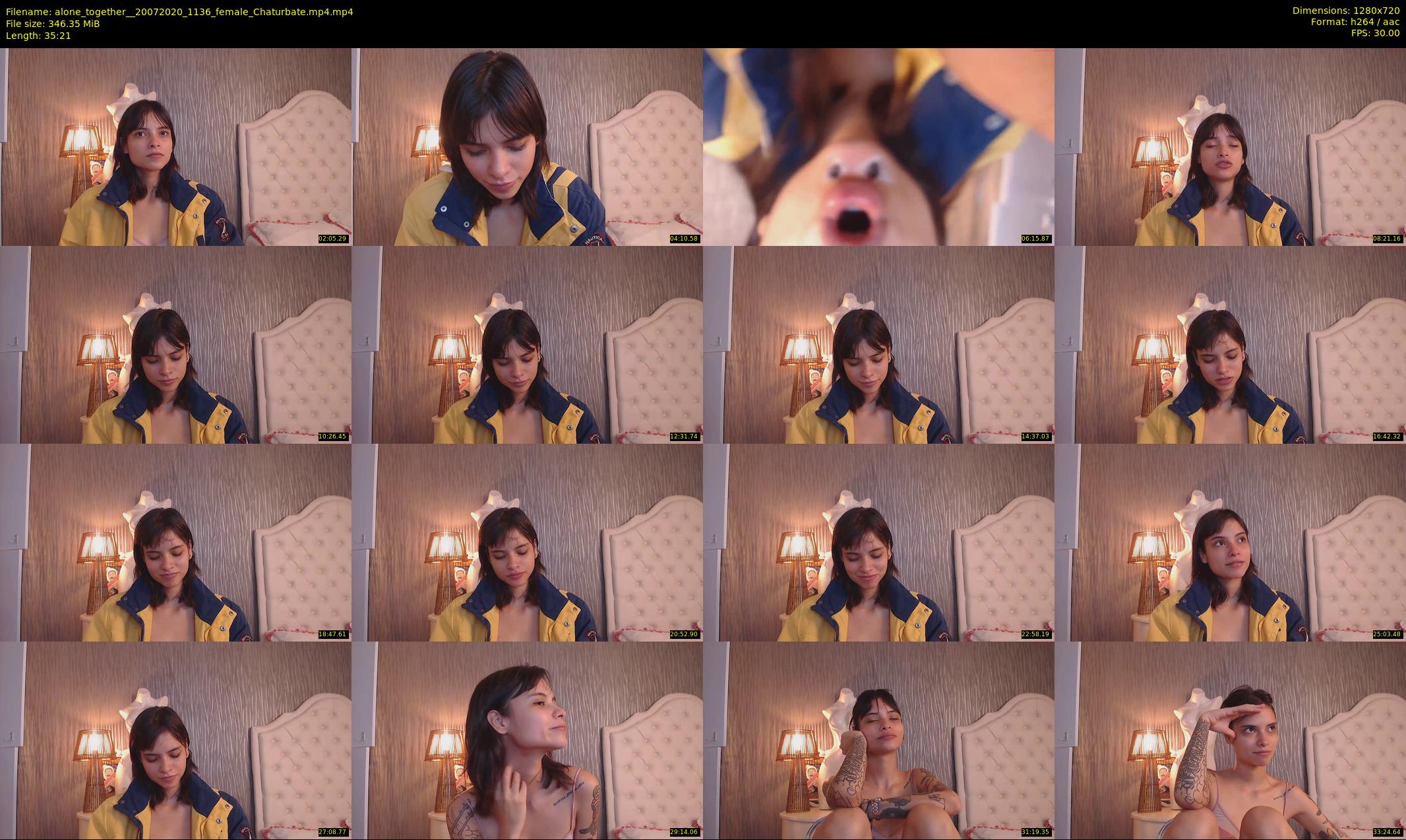alone_together_ — 36 minute Chaturbate female cam show recording, 720p, Jul 20, 2020