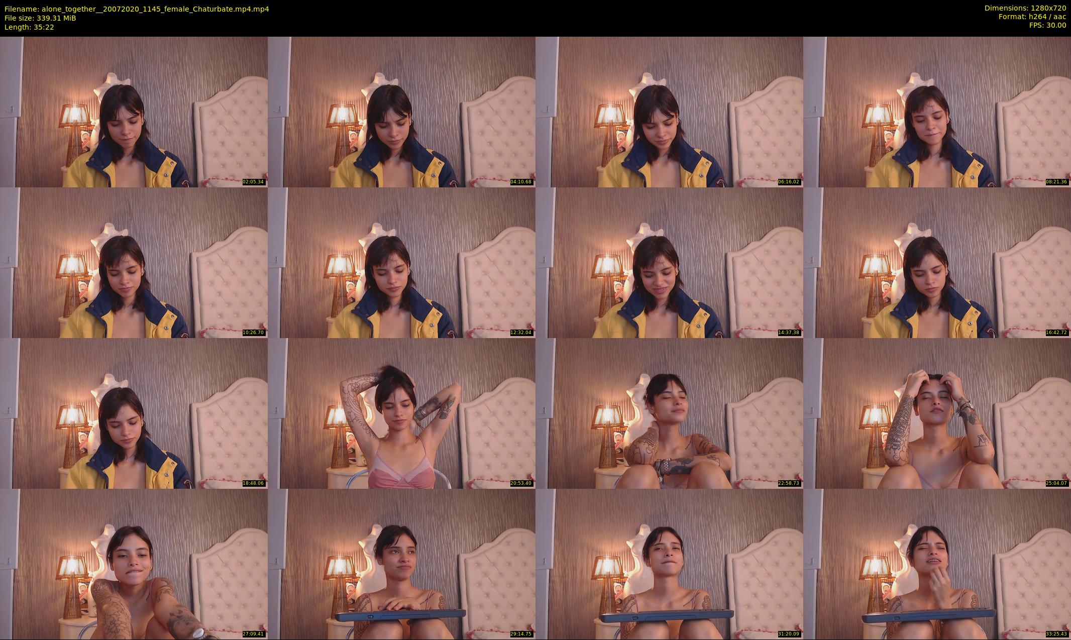 alone_together_ — 36 minute Chaturbate female cam show recording, 720p, Jul 20, 2020