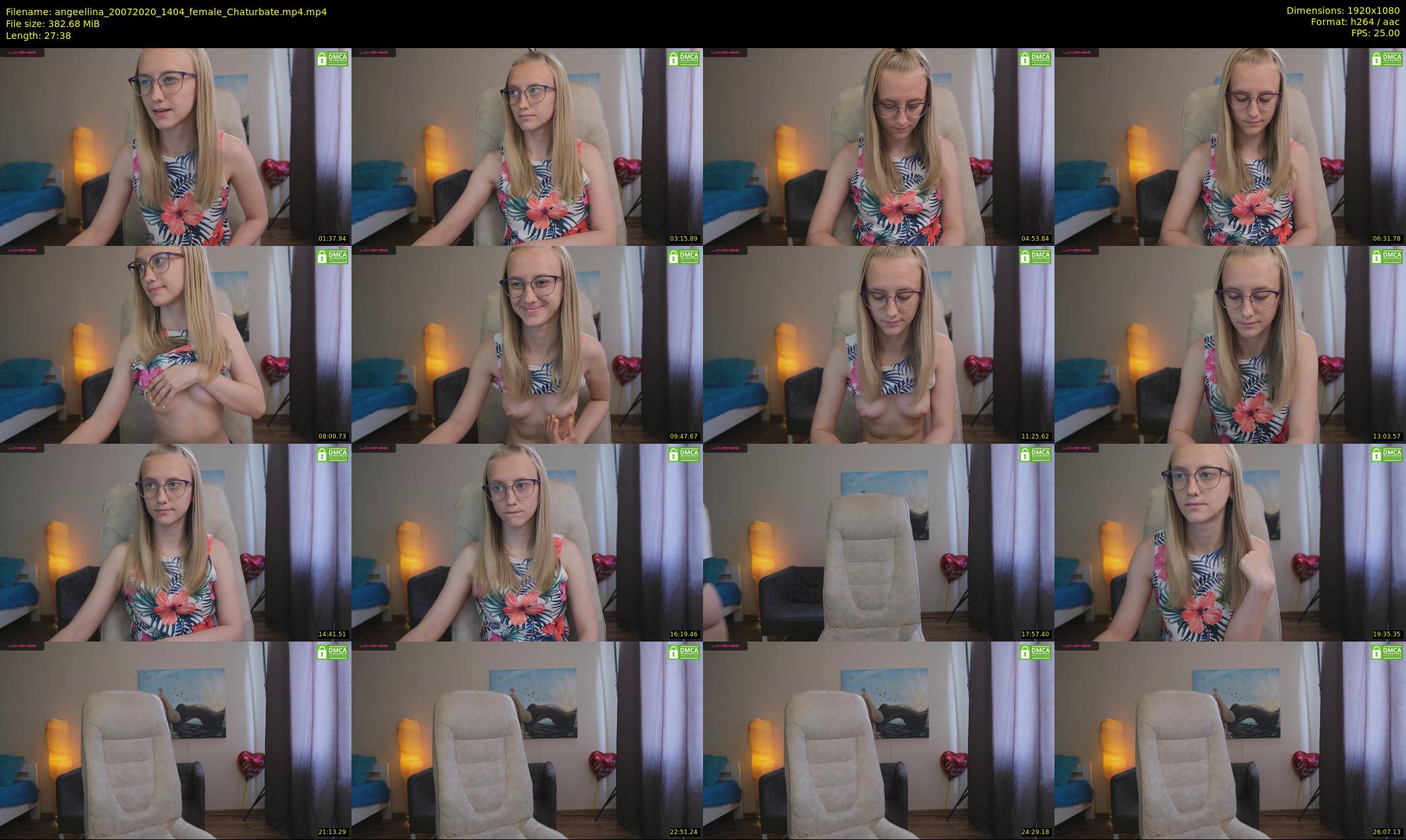 angeellina — 28 minute Chaturbate female cam show recording, 1080p, Jul 20, 2020