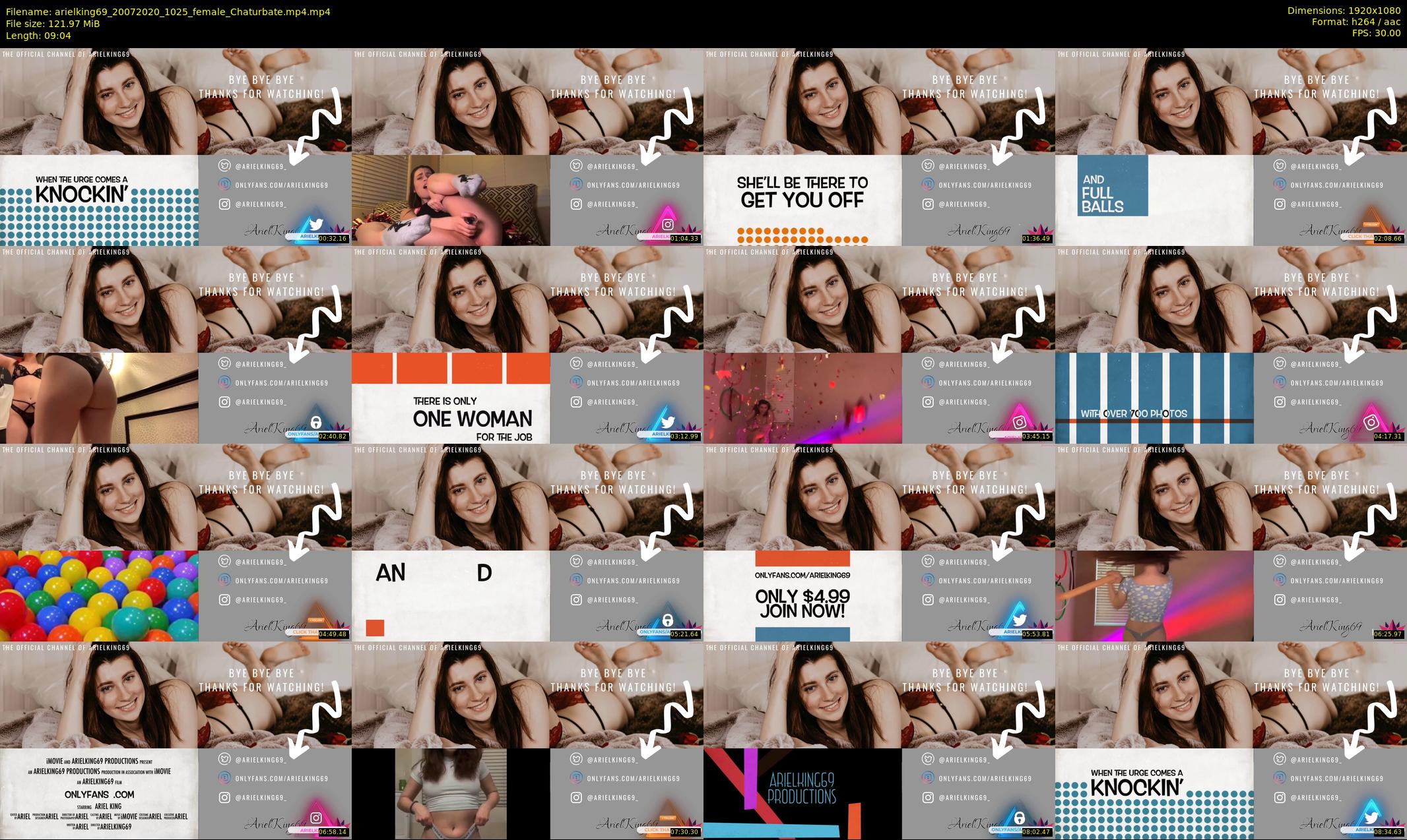 arielking69 — 10 minute Chaturbate female cam show recording, 1080p, Jul 20, 2020