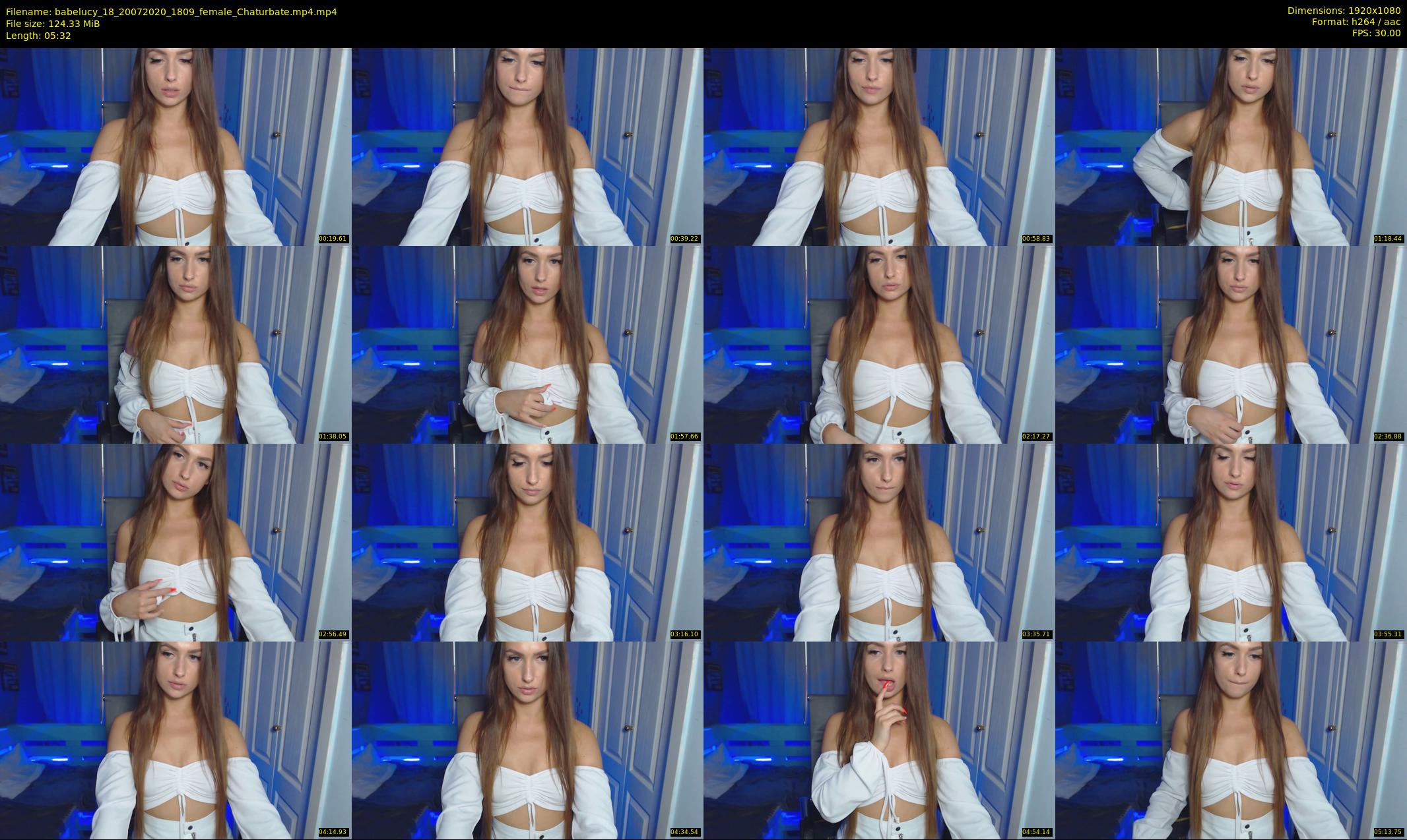 babelucy_18 — 6 minute Chaturbate female cam show recording, 1080p, Jul 20, 2020