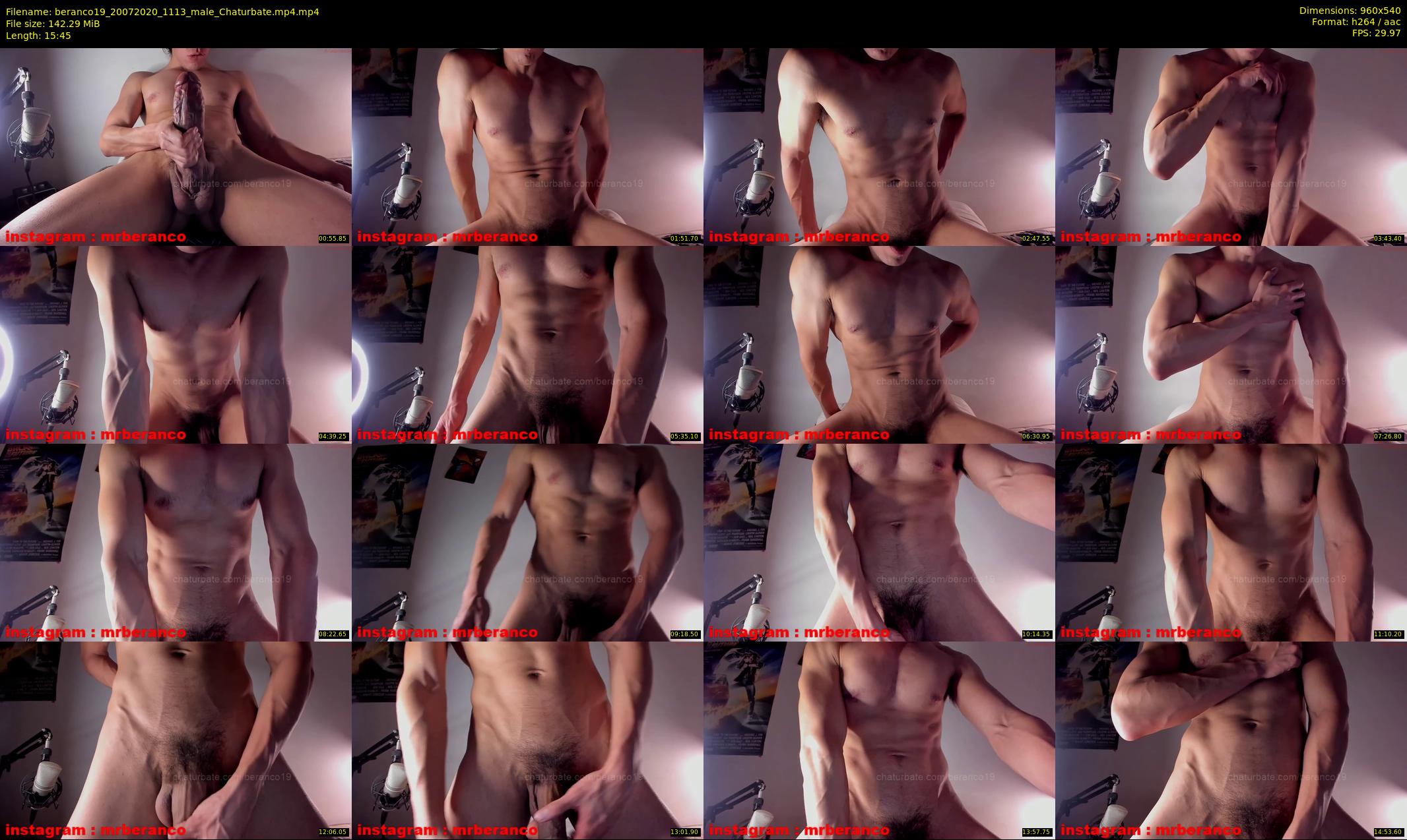 beranco19 — 16 minute Chaturbate male cam show recording, 480p, Jul 20, 2020