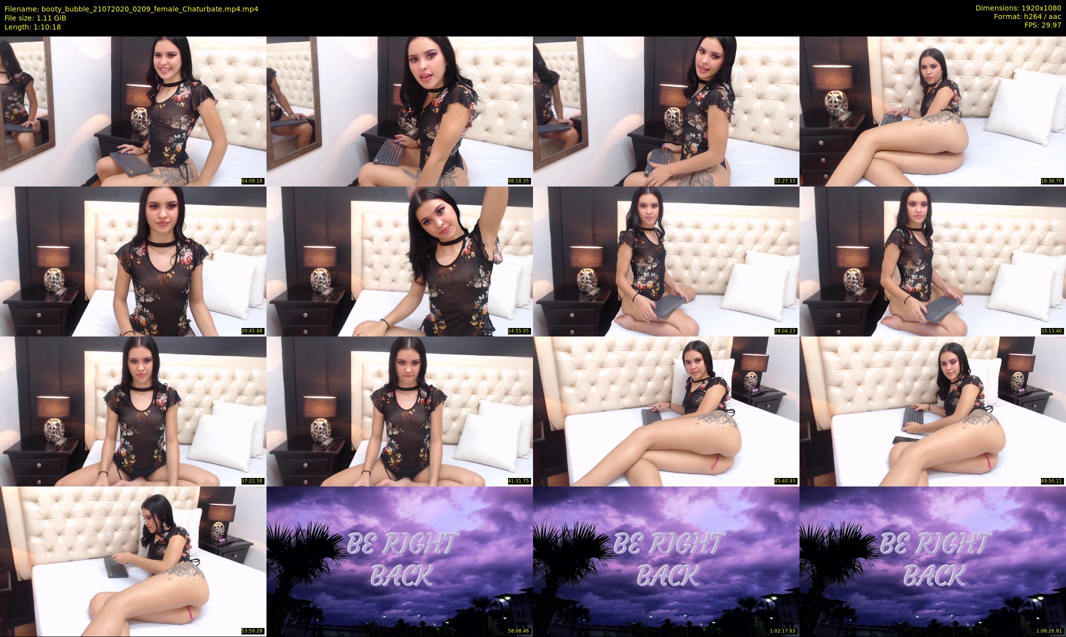 booty_bubble — 71 minute Chaturbate female cam show recording, 1080p, Jul 21, 2020