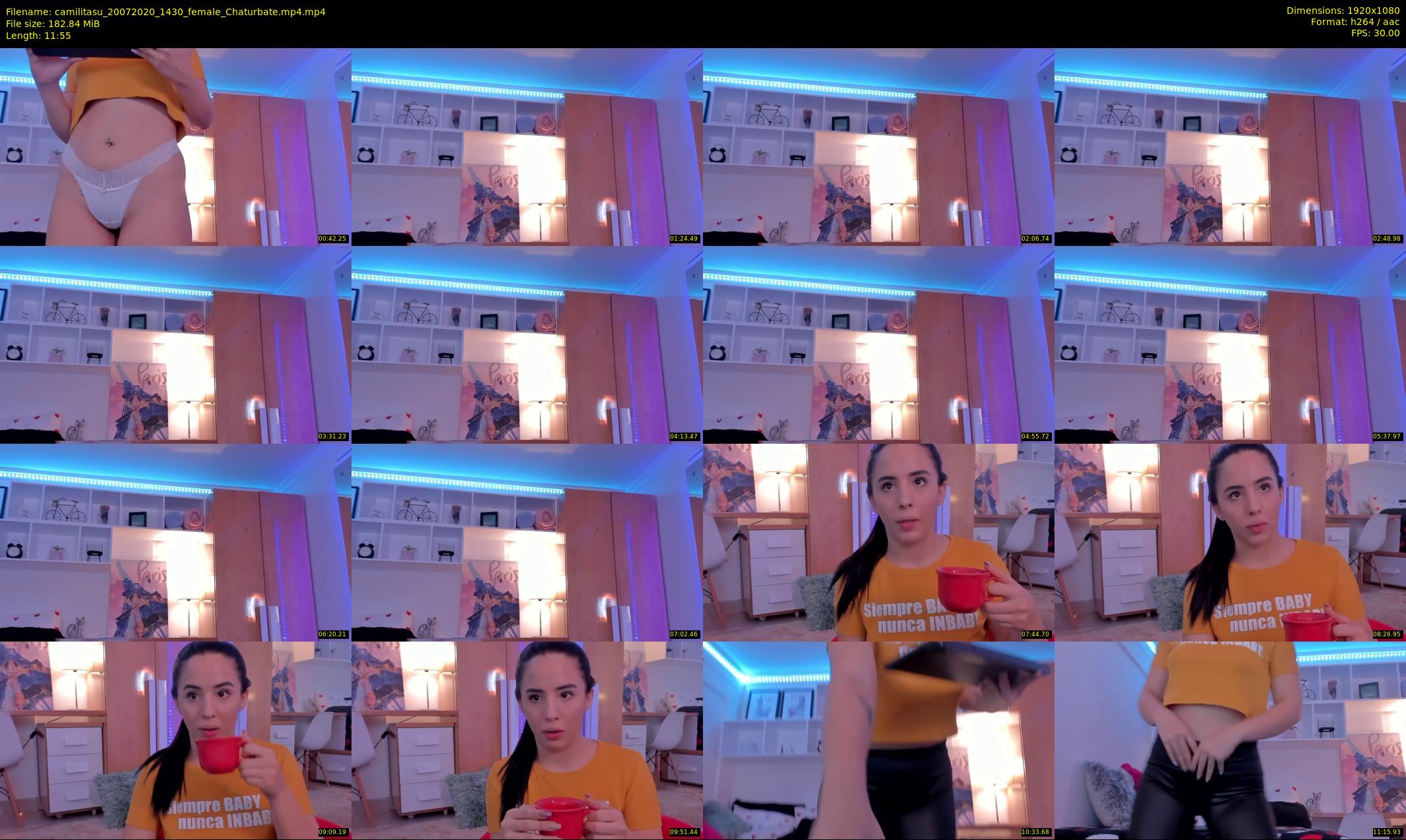 camilitasu — 12 minute Chaturbate female cam show recording, 1080p, Jul 20, 2020