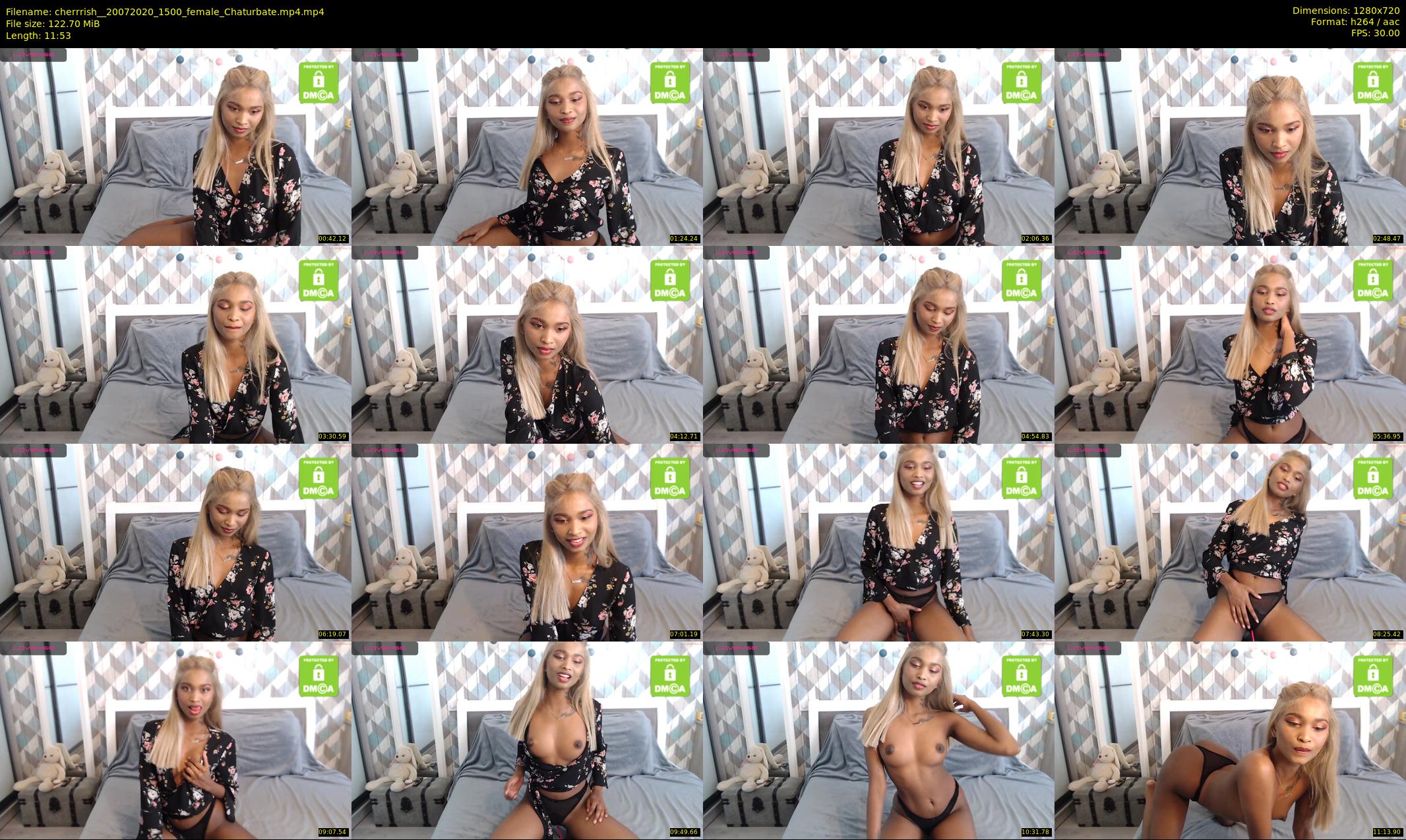 cherrrish_ — 12 minute Chaturbate female cam show recording, 720p, Jul 20, 2020