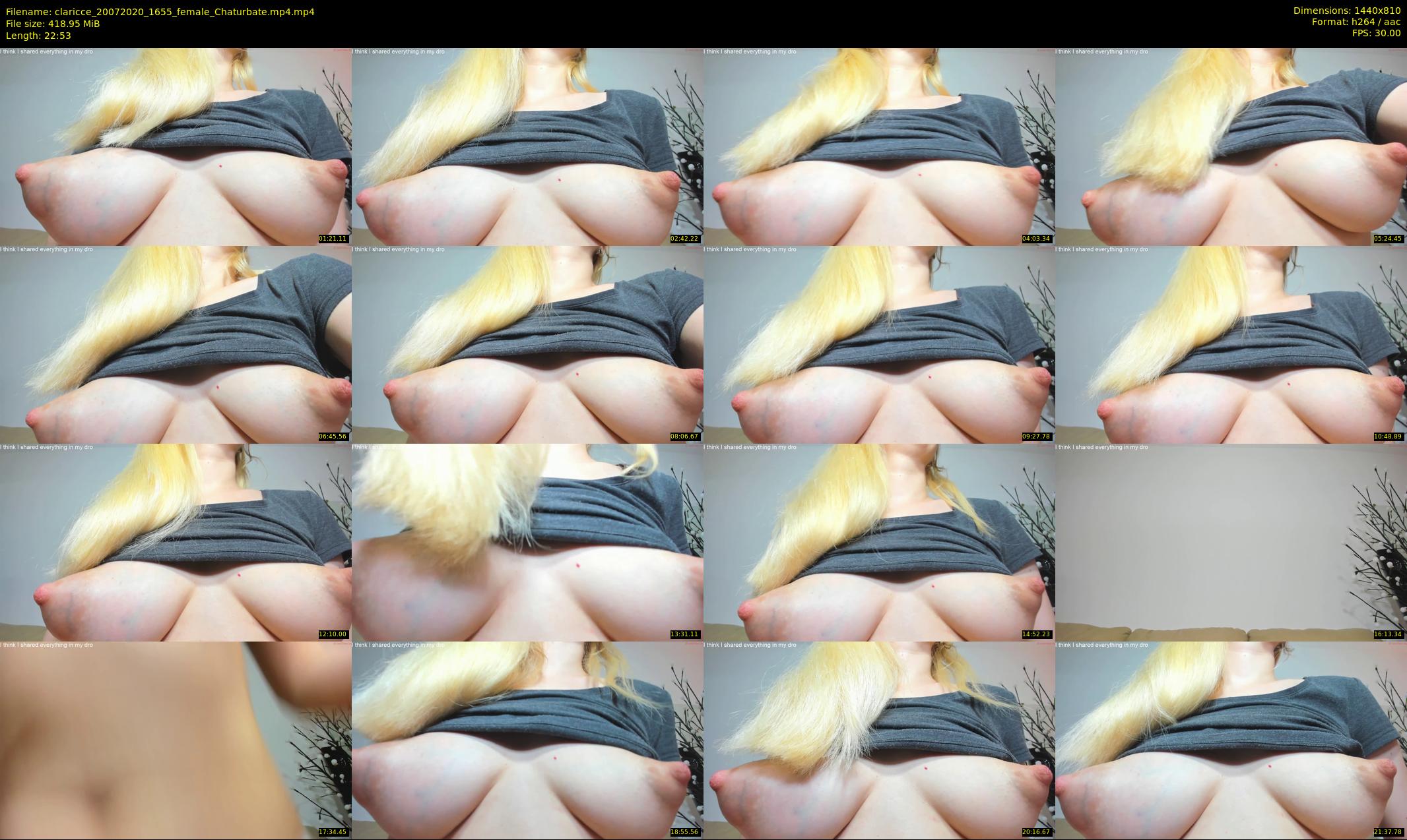 claricce — 23 minute Chaturbate female cam show recording, 720p, Jul 20, 2020