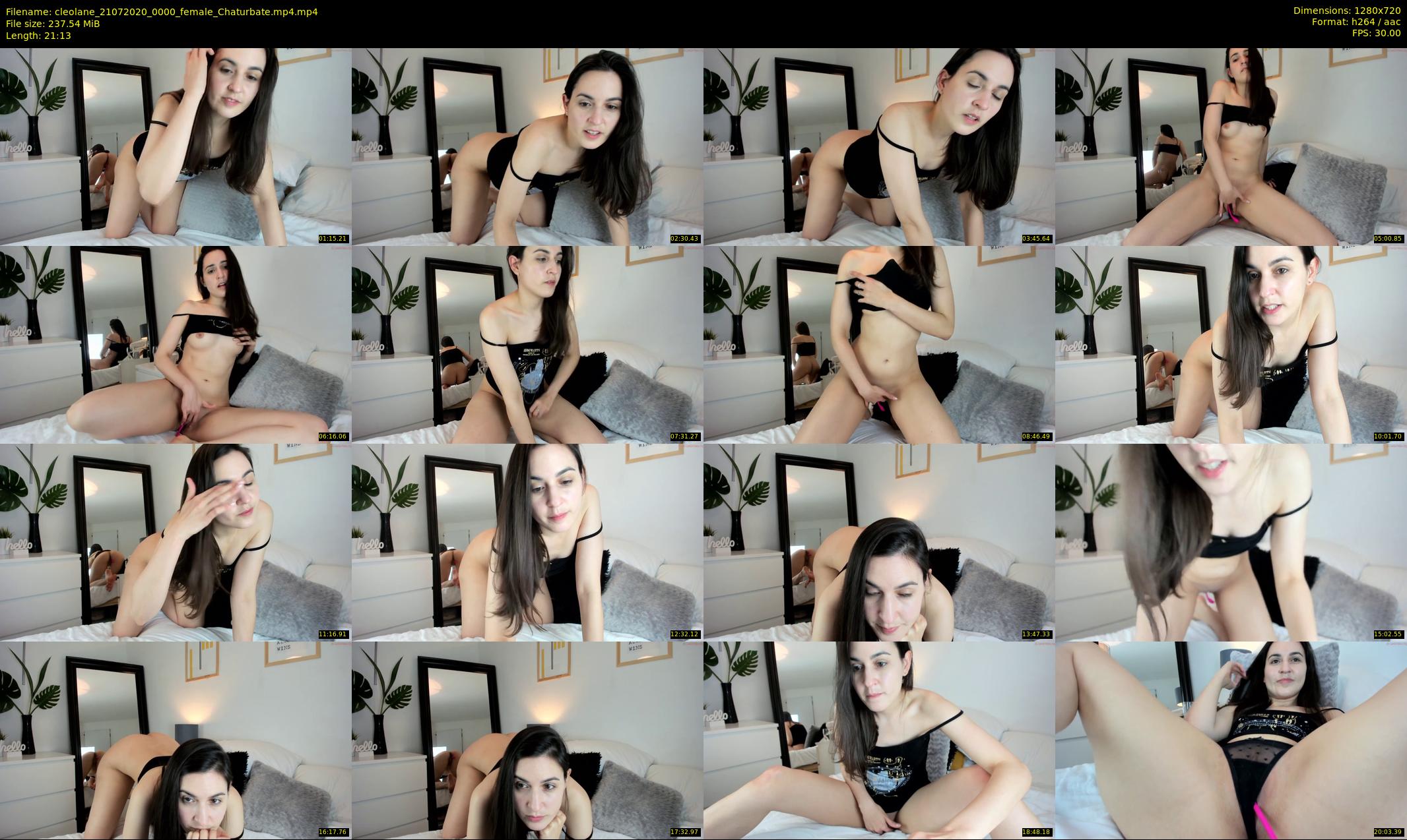 cleolane — 22 minute Chaturbate female cam show recording, 720p, Jul 21, 2020