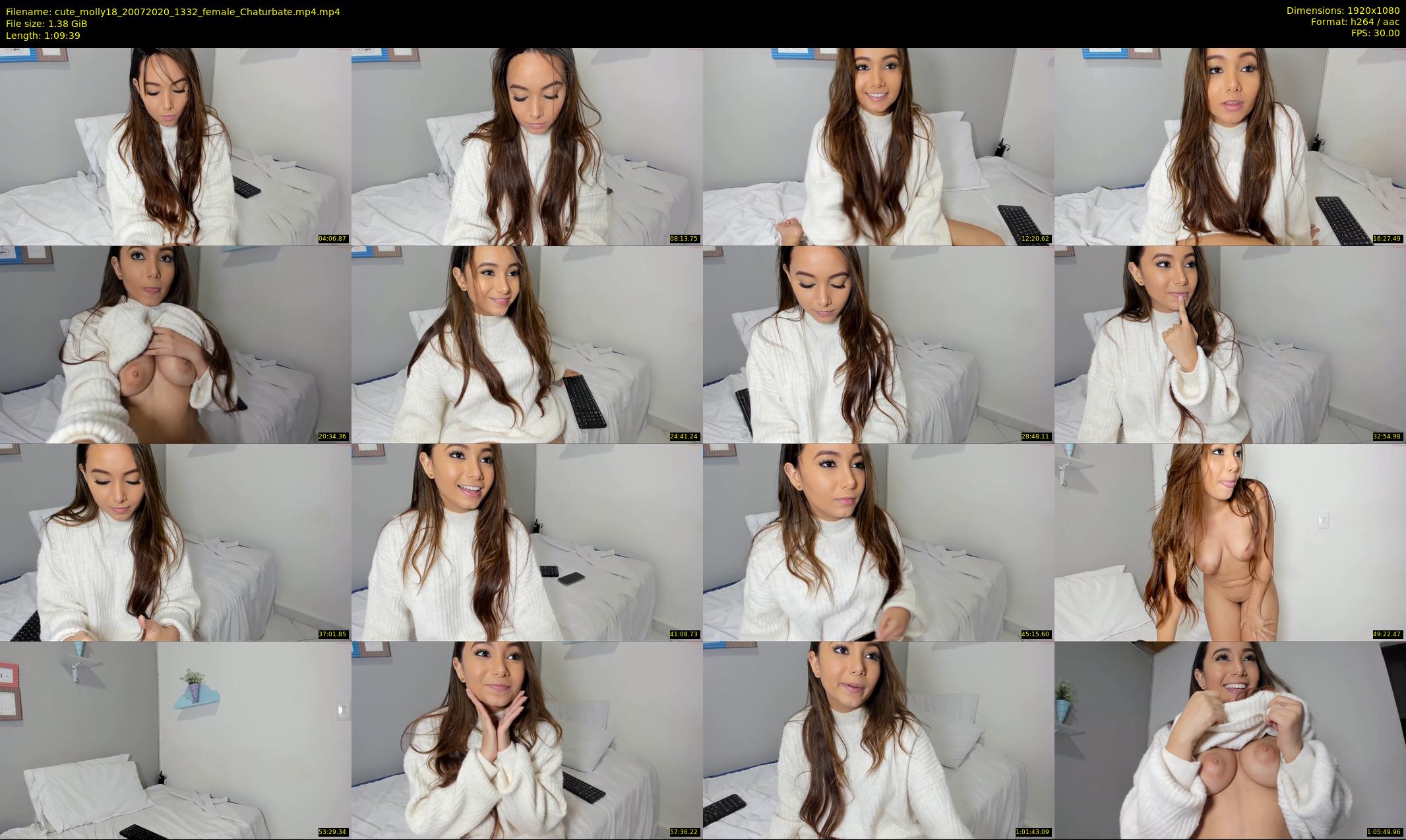 cute_molly18 — 70 minute Chaturbate female cam show recording, 1080p, Jul 20, 2020