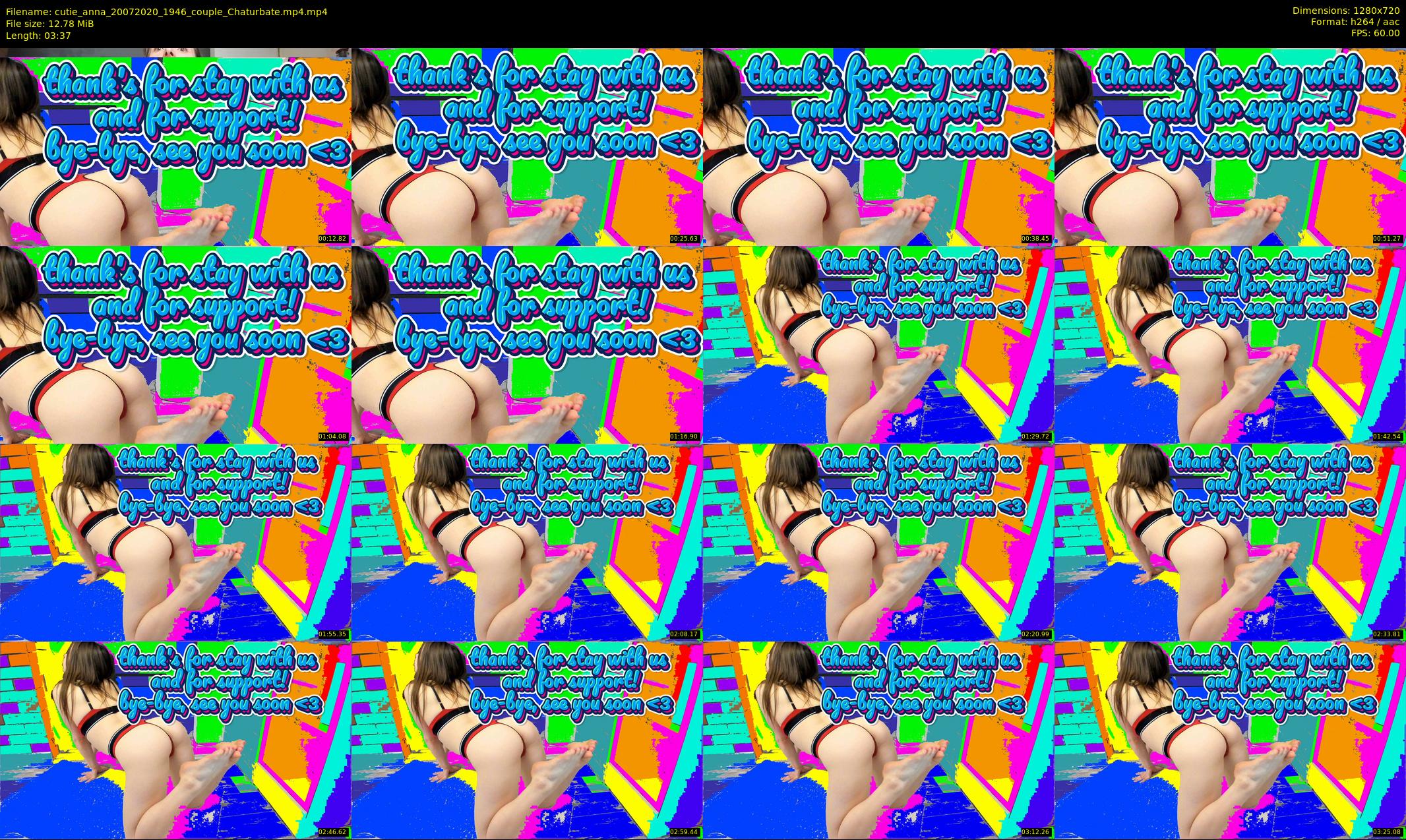 cutie_anna — 4 minute Chaturbate couple cam show recording, 720p, Jul 20, 2020