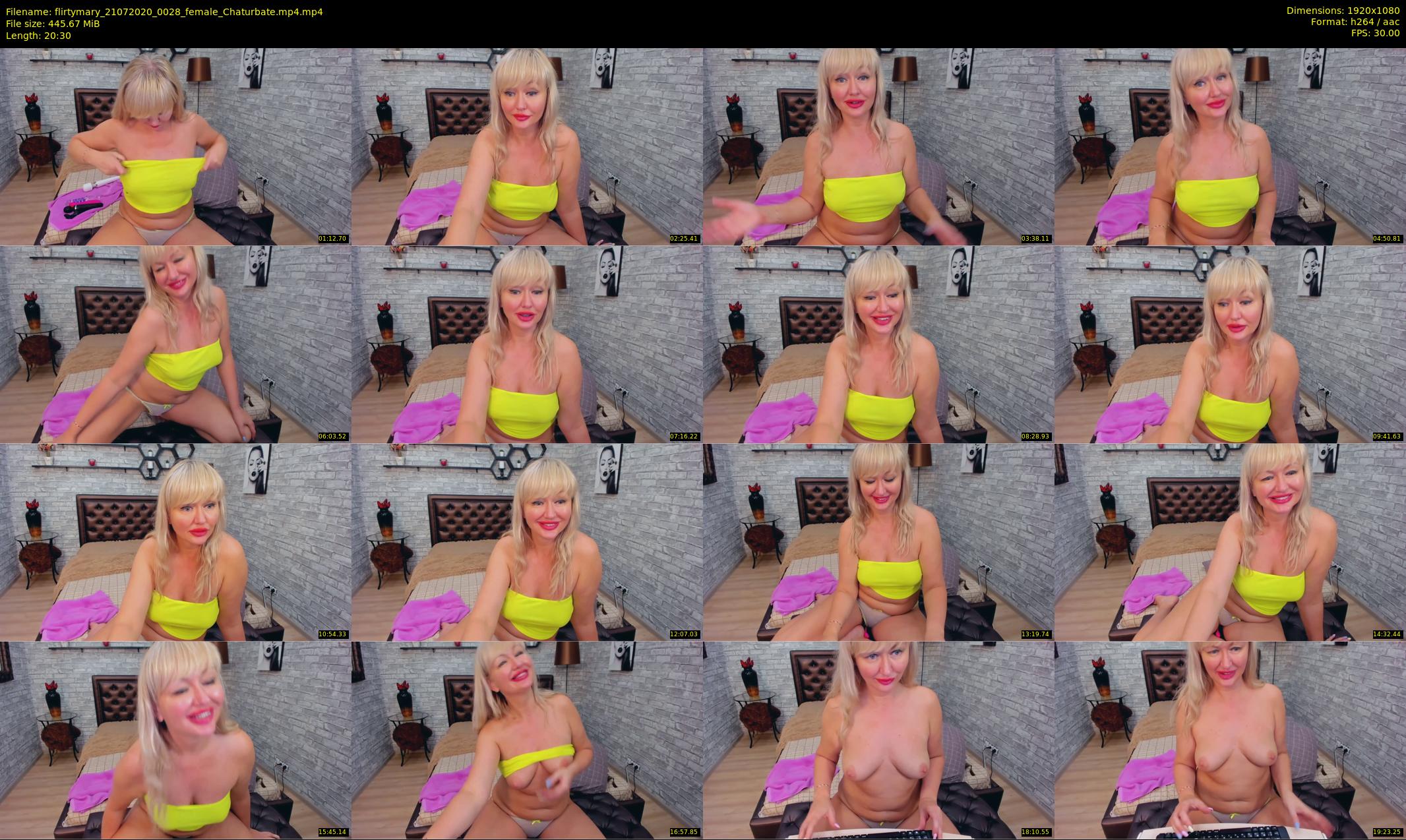 flirtymary — 21 minute Chaturbate female cam show recording, 1080p, Jul 21, 2020