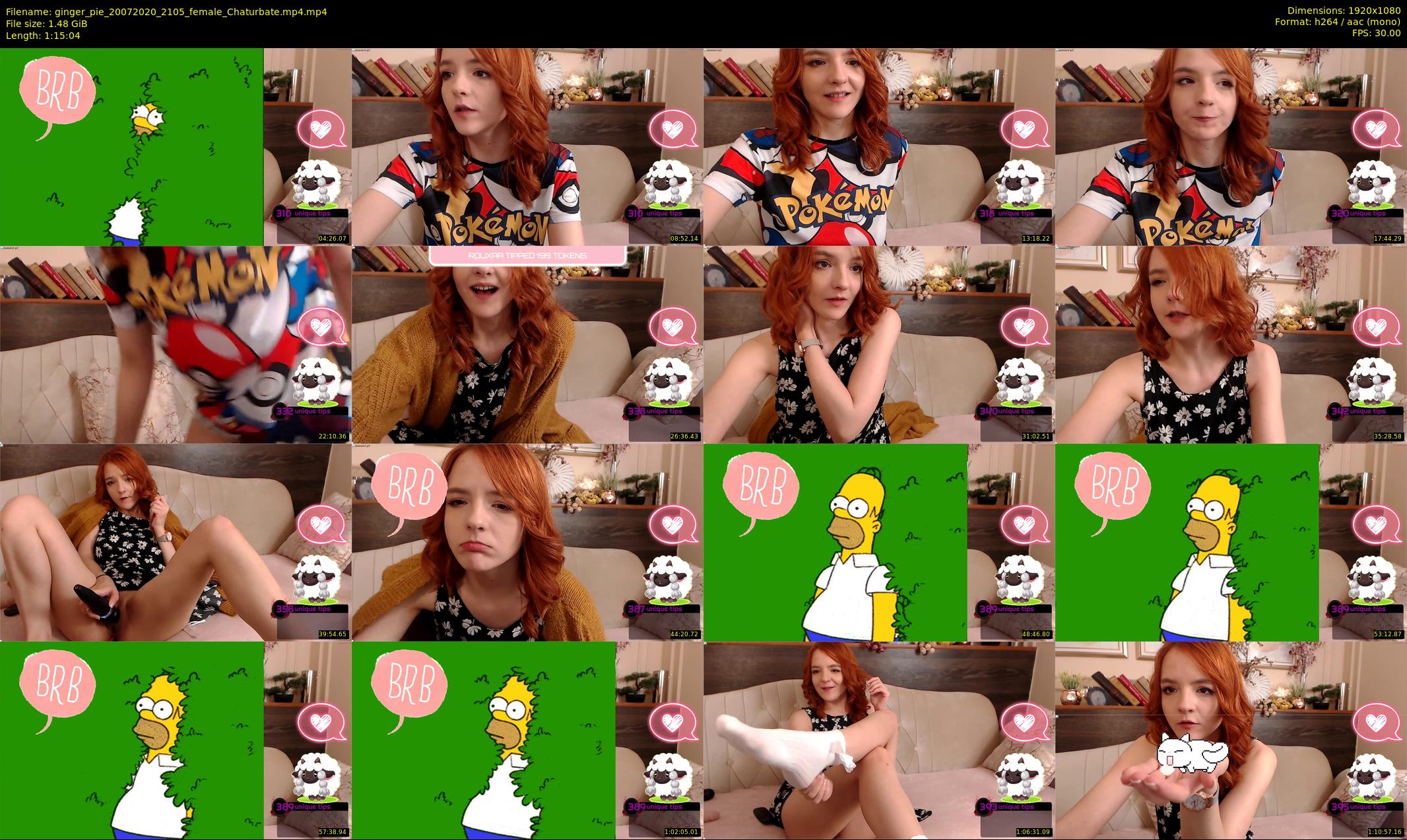 ginger_pie — 76 minute Chaturbate female cam show recording, 1080p, Jul 20, 2020