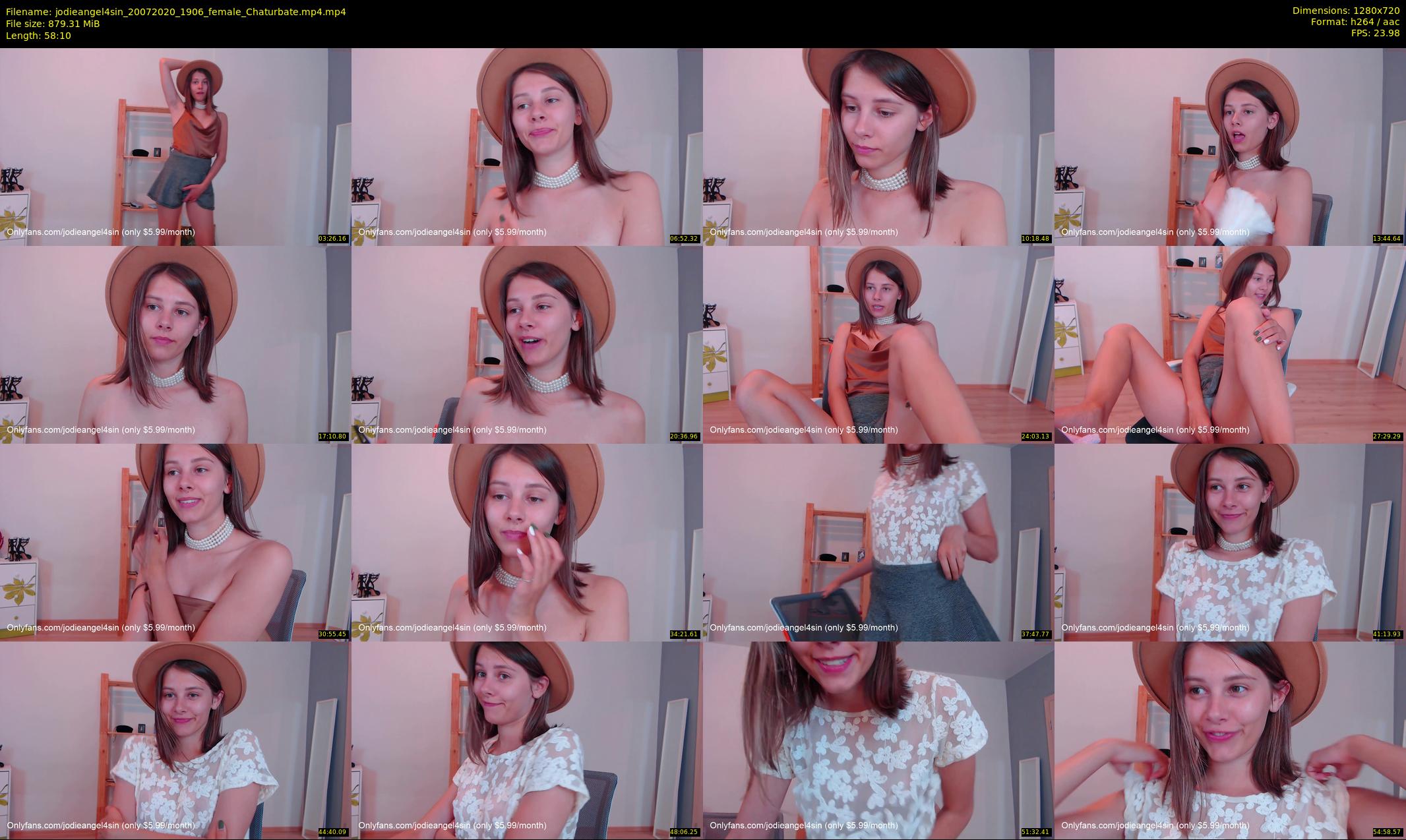 jodieangel4sin — 59 minute Chaturbate female cam show recording, 720p, Jul 20, 2020