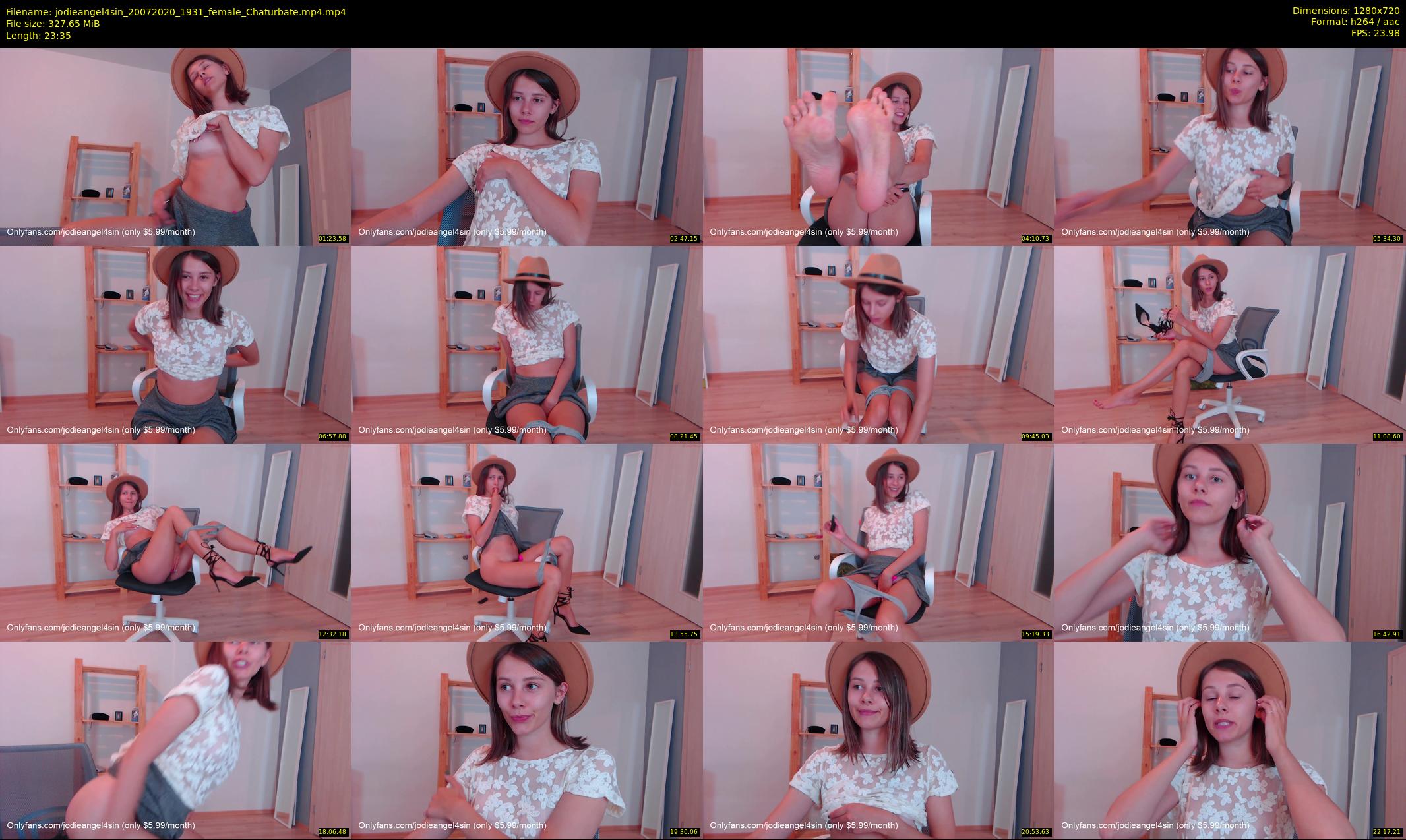 jodieangel4sin — 24 minute Chaturbate female cam show recording, 720p, Jul 20, 2020