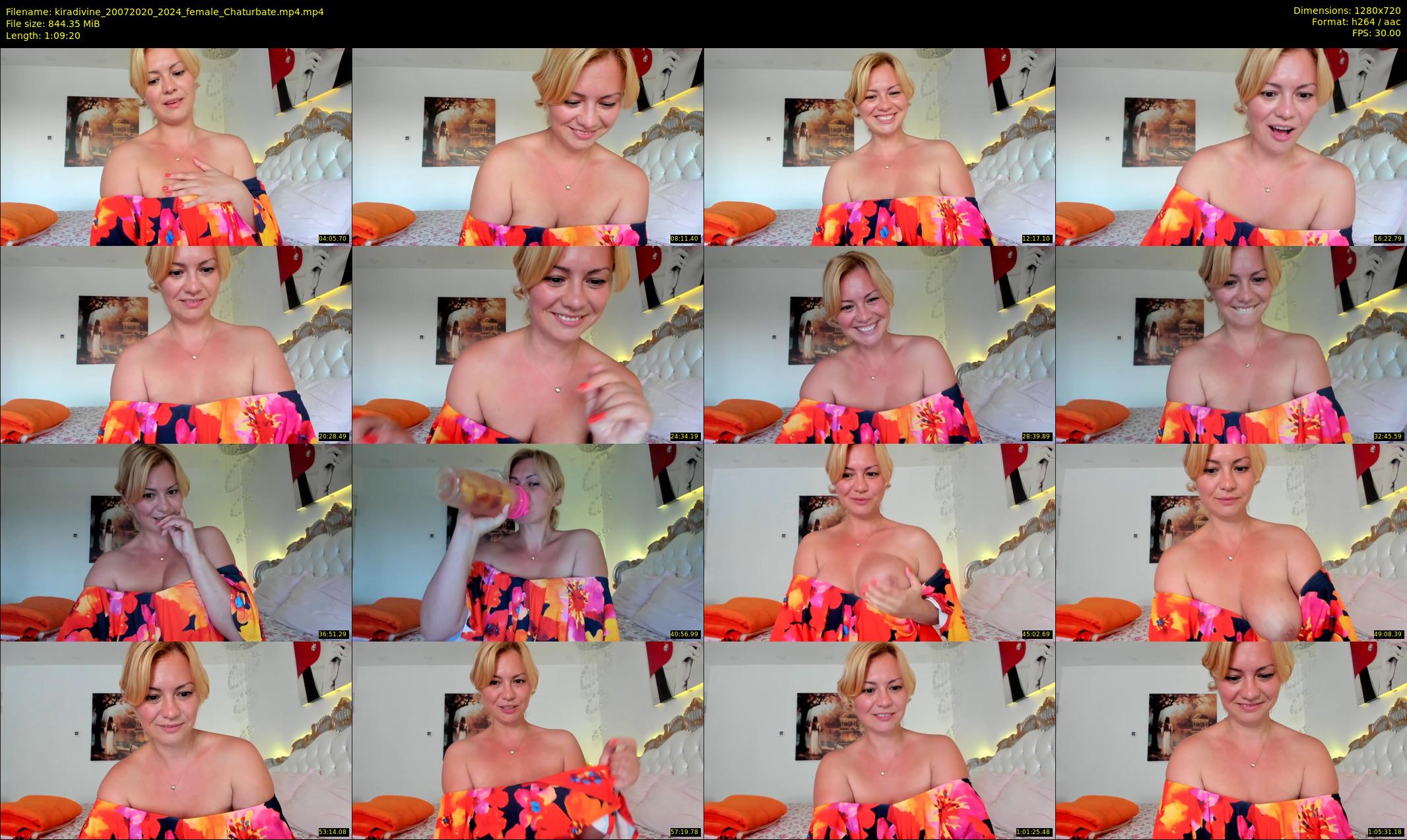 kiradivine — 70 minute Chaturbate female cam show recording, 720p, Jul 20, 2020