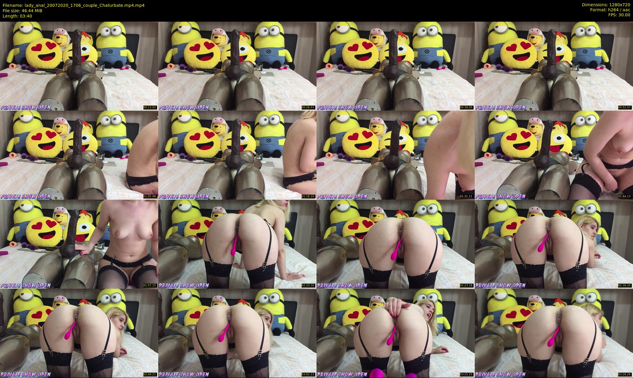 lady_anal — 4 minute Chaturbate female cam show recording, 720p, Jul 20, 2020