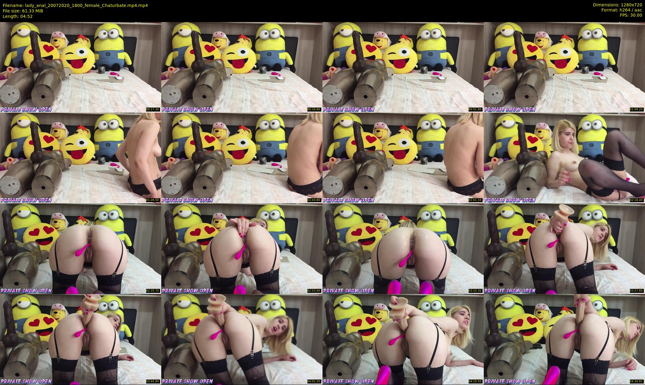lady_anal — 5 minute Chaturbate female cam show recording, 720p, Jul 20, 2020