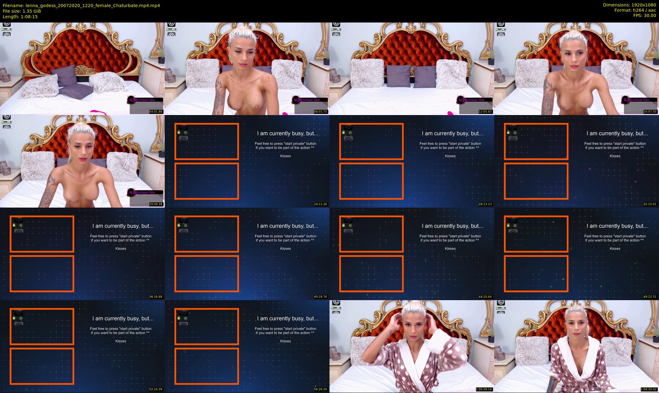 lenna_godess — 69 minute Chaturbate female cam show recording, 1080p, Jul 20, 2020