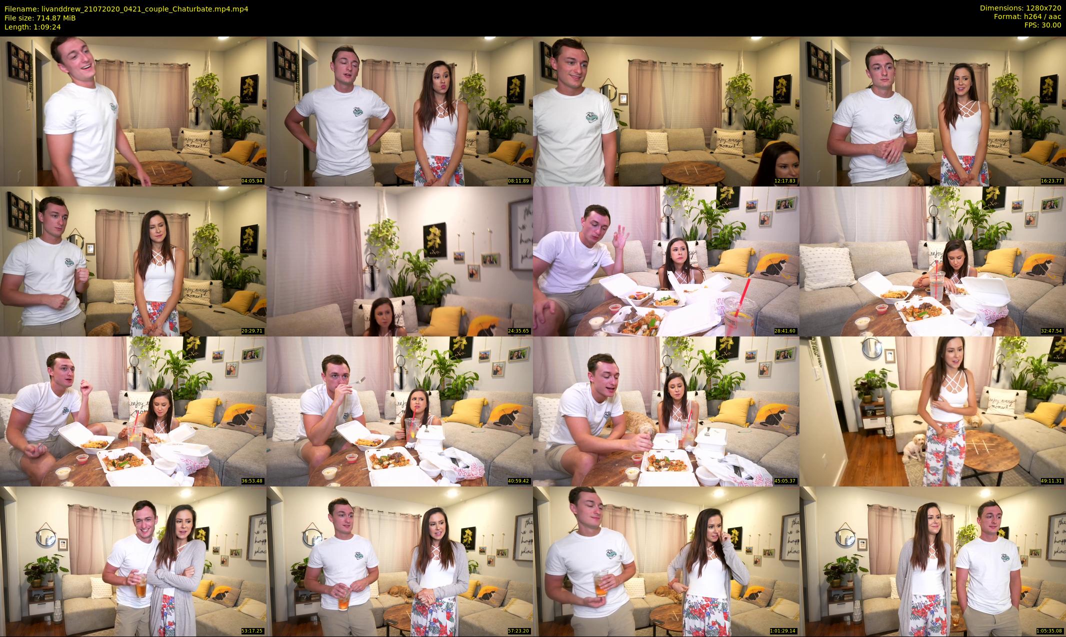 livanddrew — 70 minute Chaturbate couple cam show recording, 720p, Jul 21, 2020