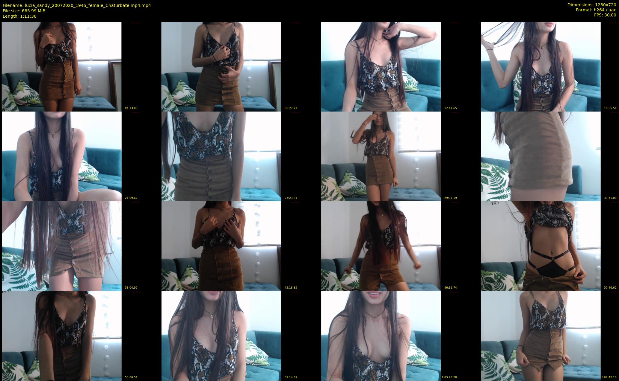 lucia_sandy — 72 minute Chaturbate female cam show recording, 720p, Jul 20, 2020