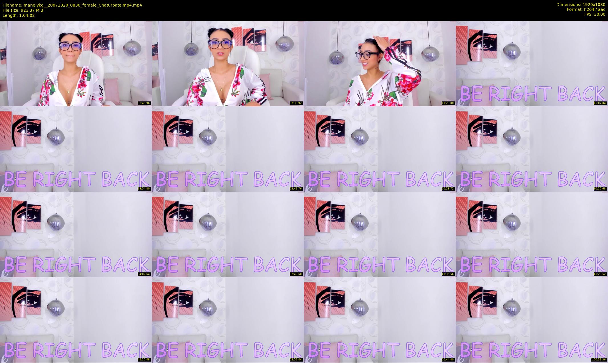 manelykg_ — 65 minute Chaturbate female cam show recording, 1080p, Jul 20, 2020