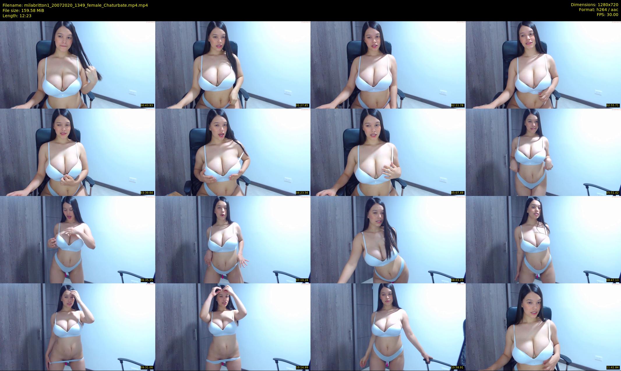 milabritton1 — 13 minute Chaturbate female cam show recording, 720p, Jul 20, 2020