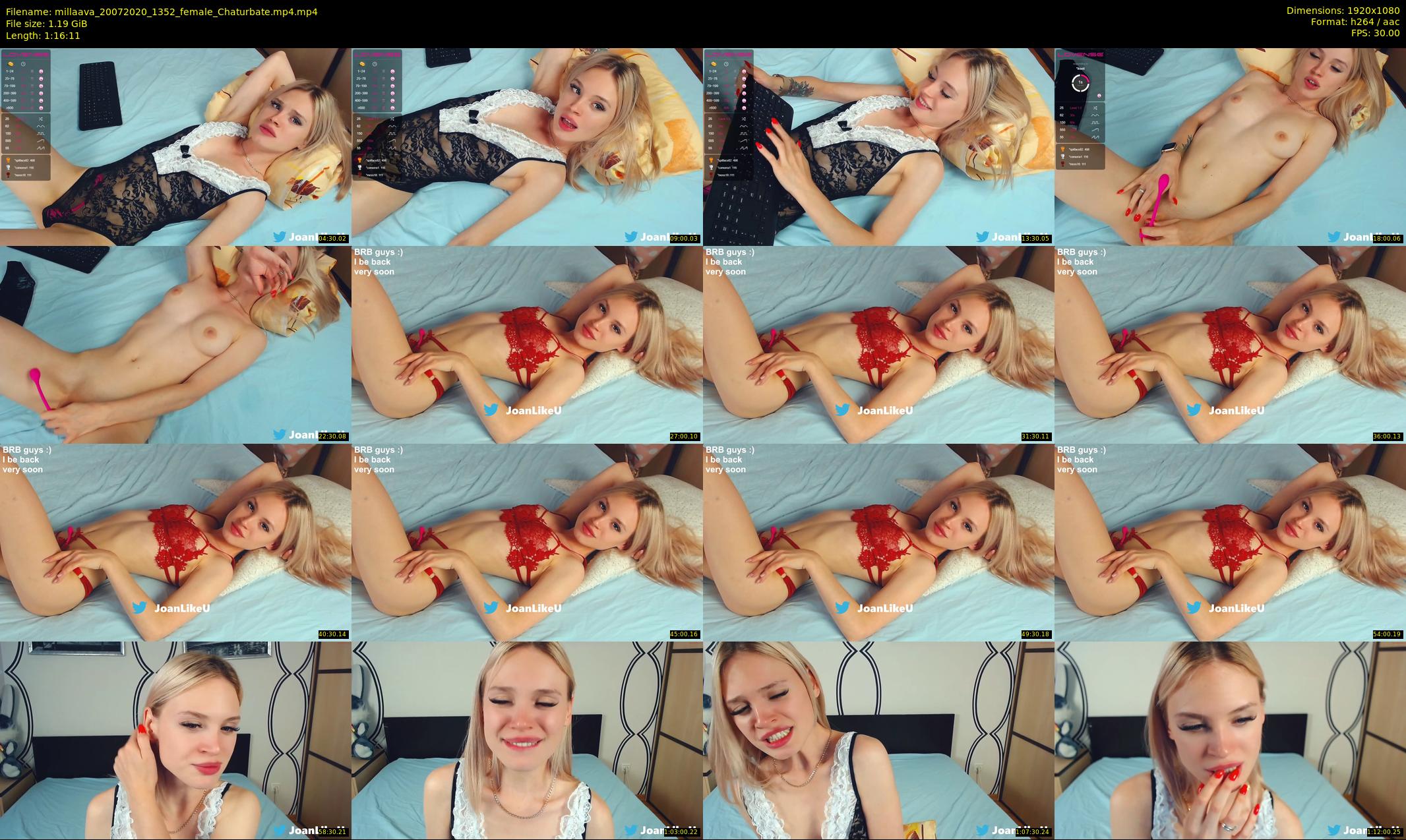 millaava — 77 minute Chaturbate female cam show recording, 1080p, Jul 20, 2020