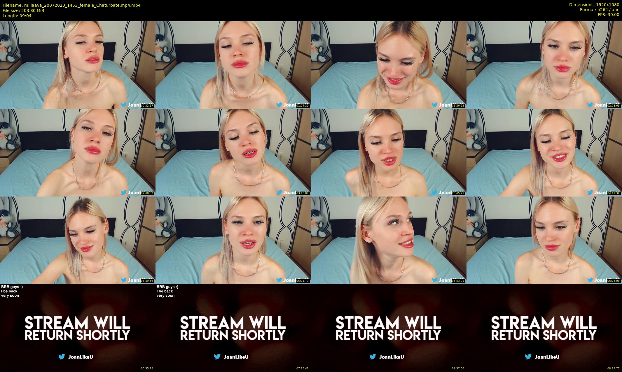 millaava — 10 minute Chaturbate female cam show recording, 1080p, Jul 20, 2020