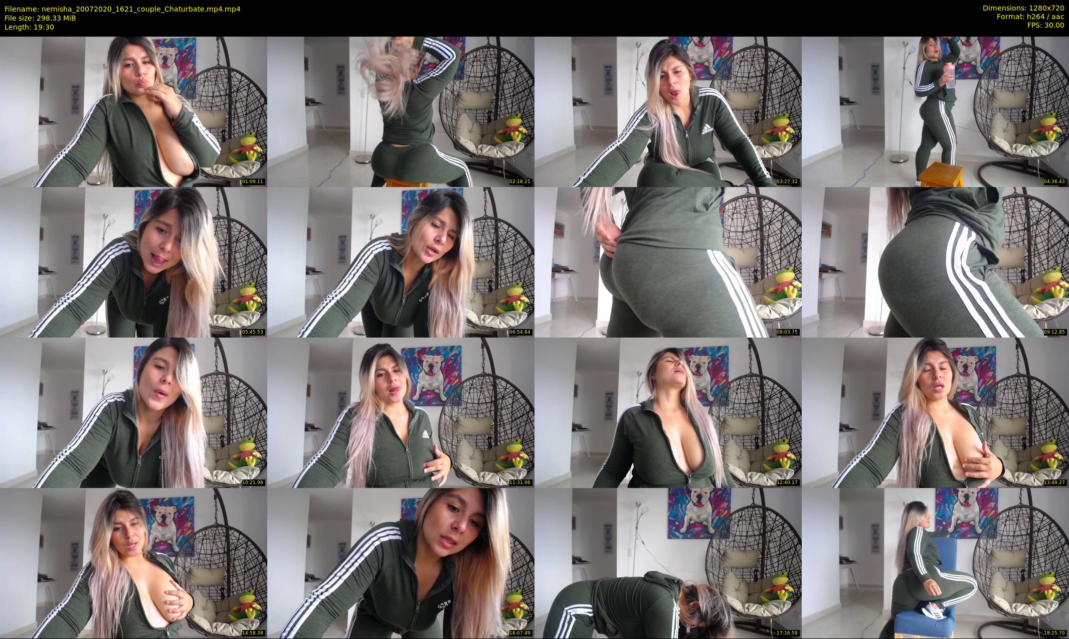 nemisha — 20 minute Chaturbate female cam show recording, 720p, Jul 20, 2020