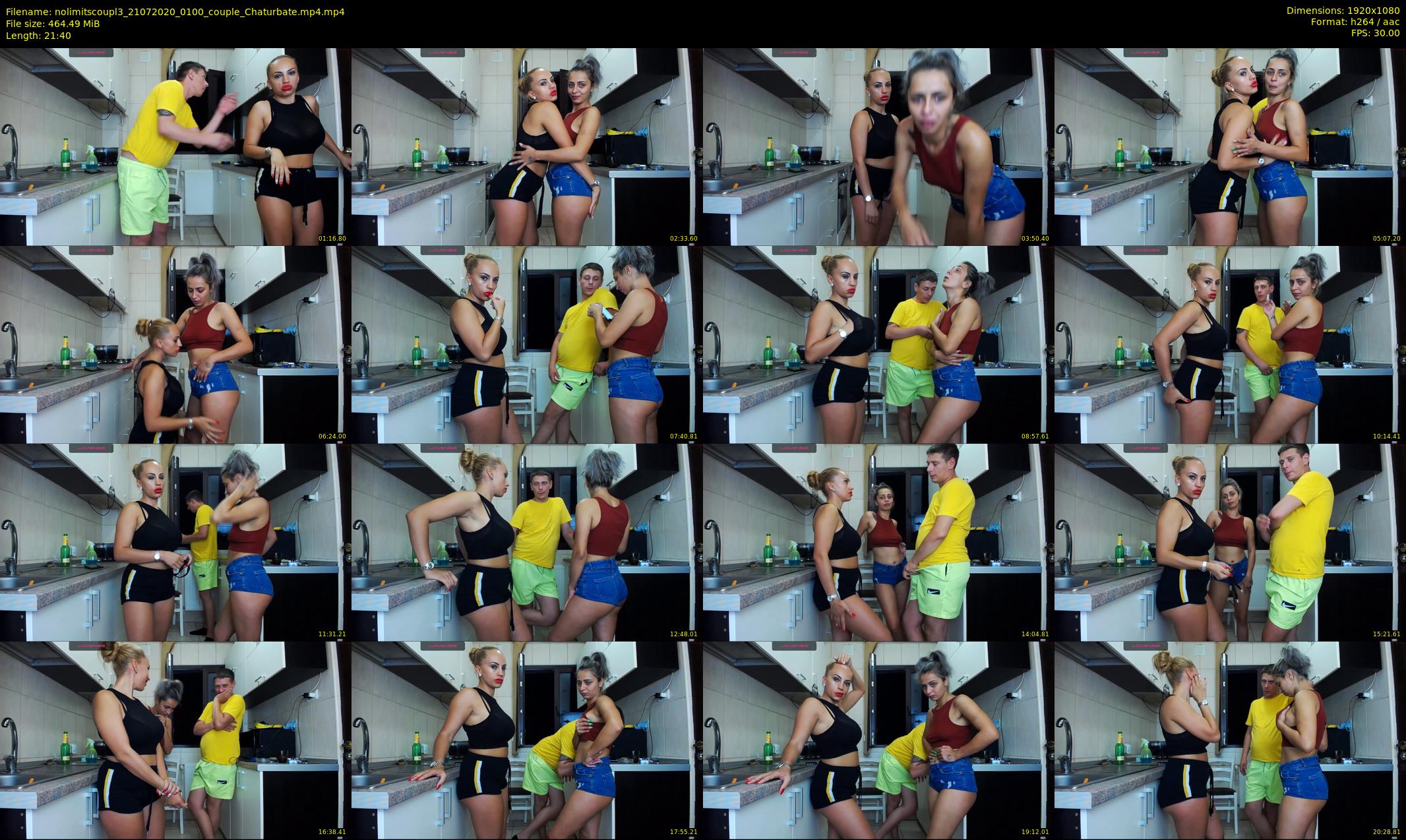 nolimitscoupl3 — 22 minute Chaturbate couple cam show recording, 1080p, Jul 21, 2020