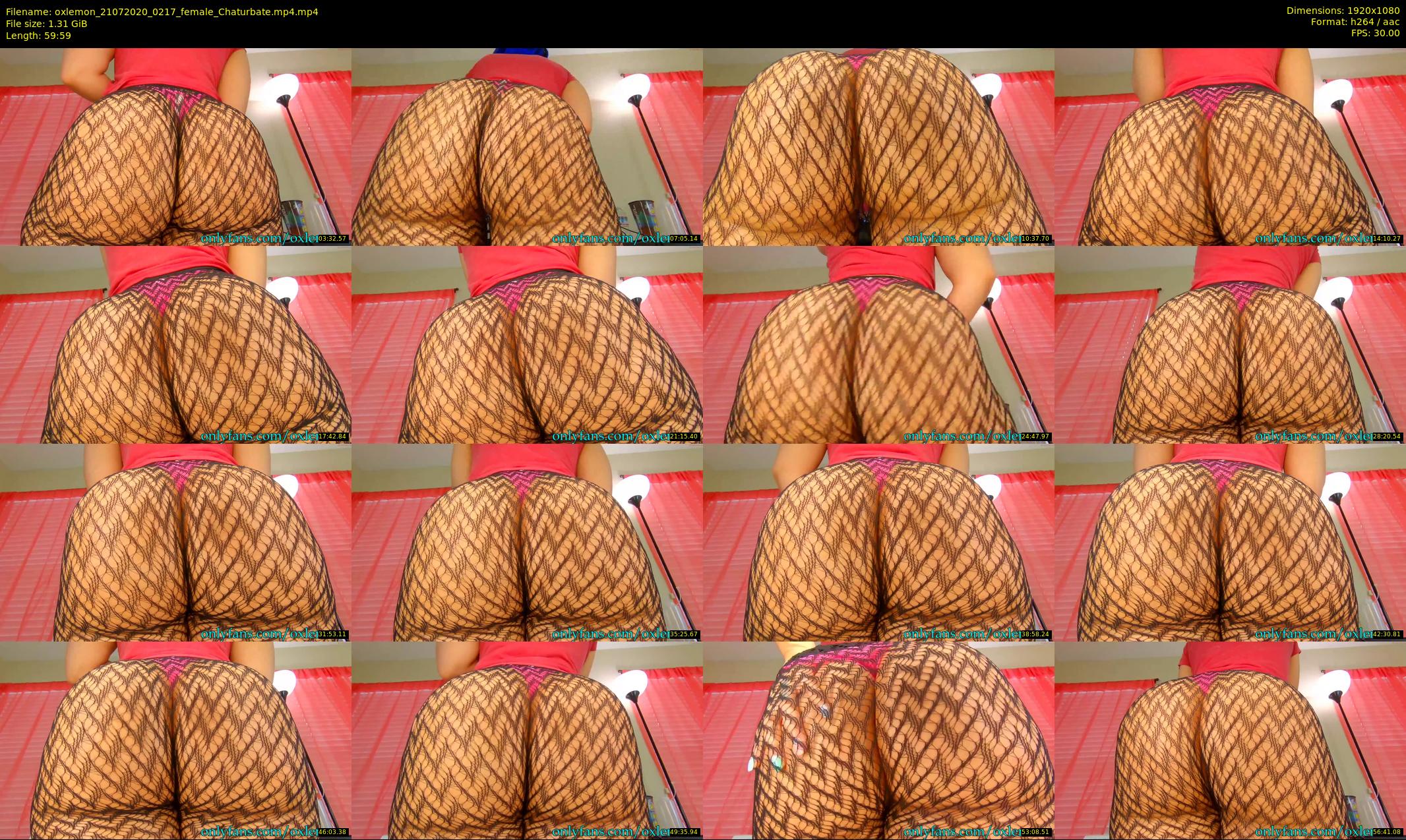 oxlemon — 60 minute Chaturbate female cam show recording, 1080p, Jul 21, 2020