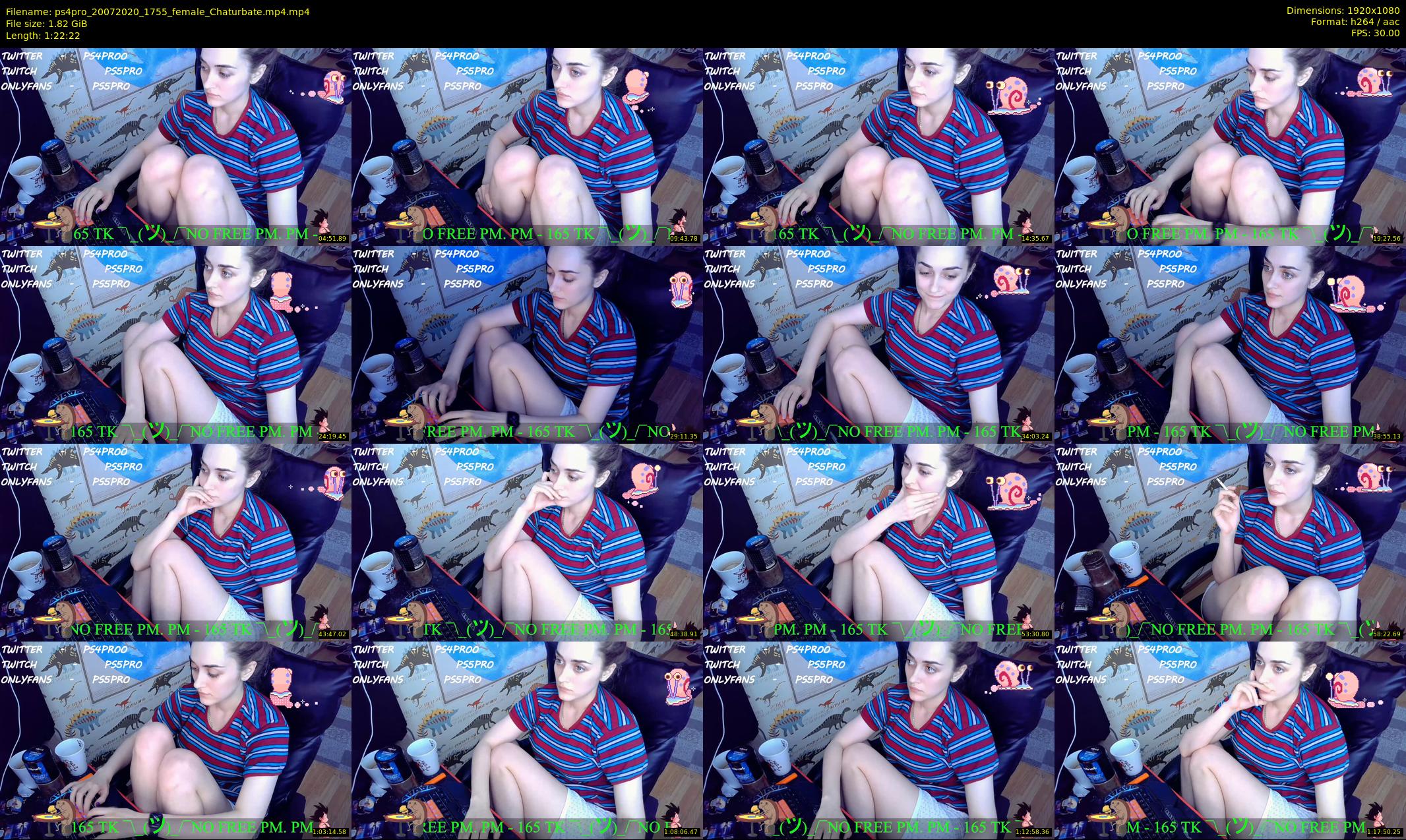 ps4pro — 83 minute Chaturbate female cam show recording, 1080p, Jul 20, 2020