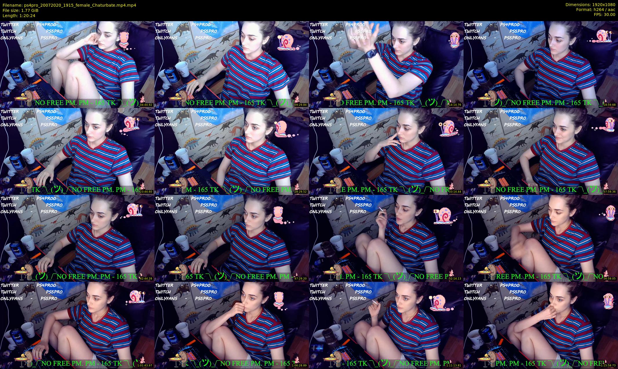 ps4pro — 81 minute Chaturbate female cam show recording, 1080p, Jul 20, 2020