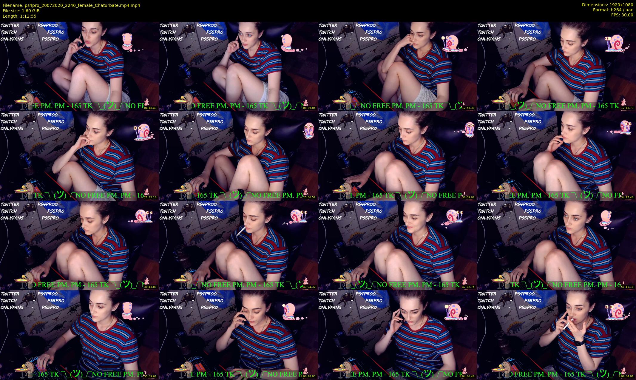 ps4pro — 73 minute Chaturbate female cam show recording, 1080p, Jul 20, 2020
