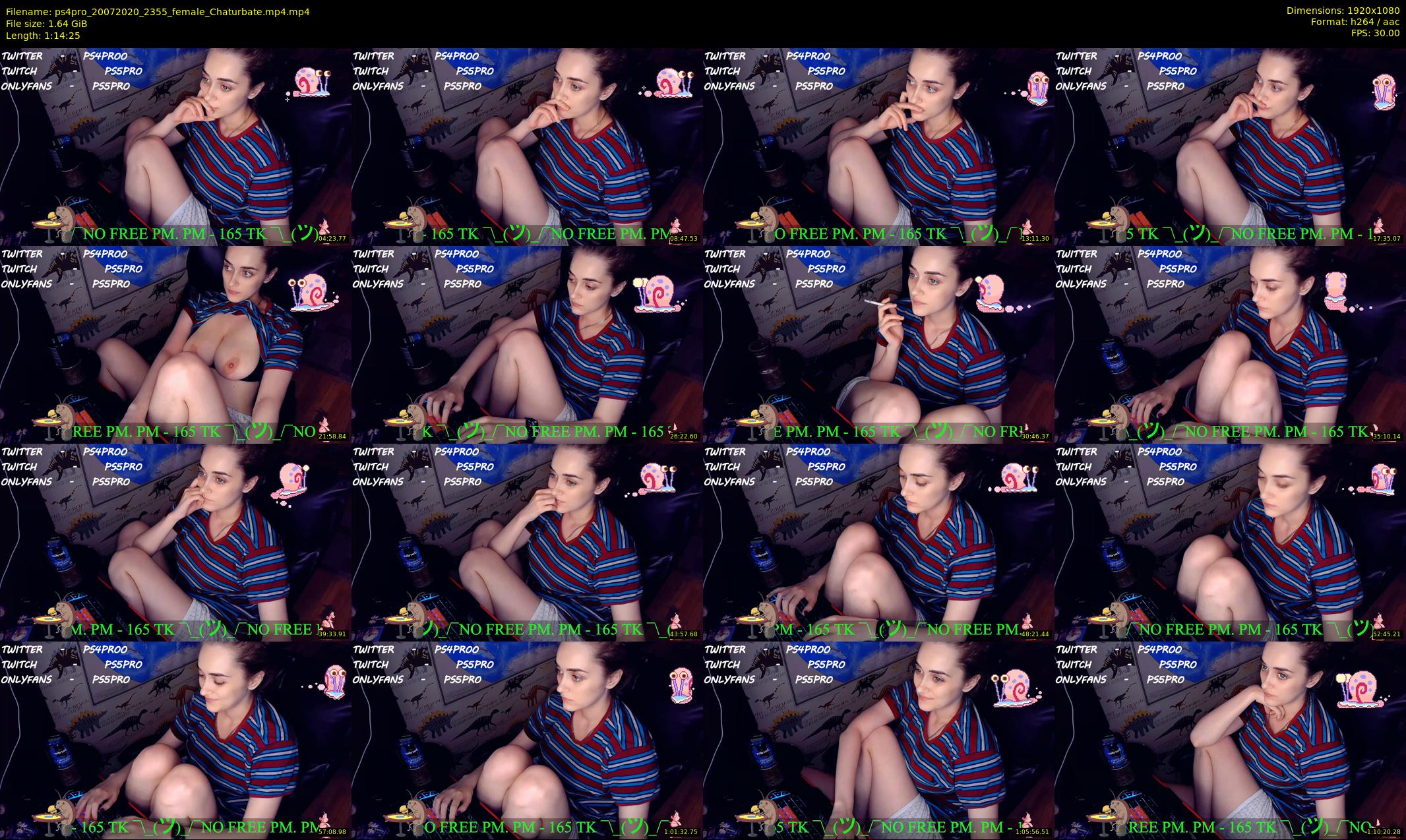 ps4pro — 75 minute Chaturbate female cam show recording, 1080p, Jul 20, 2020