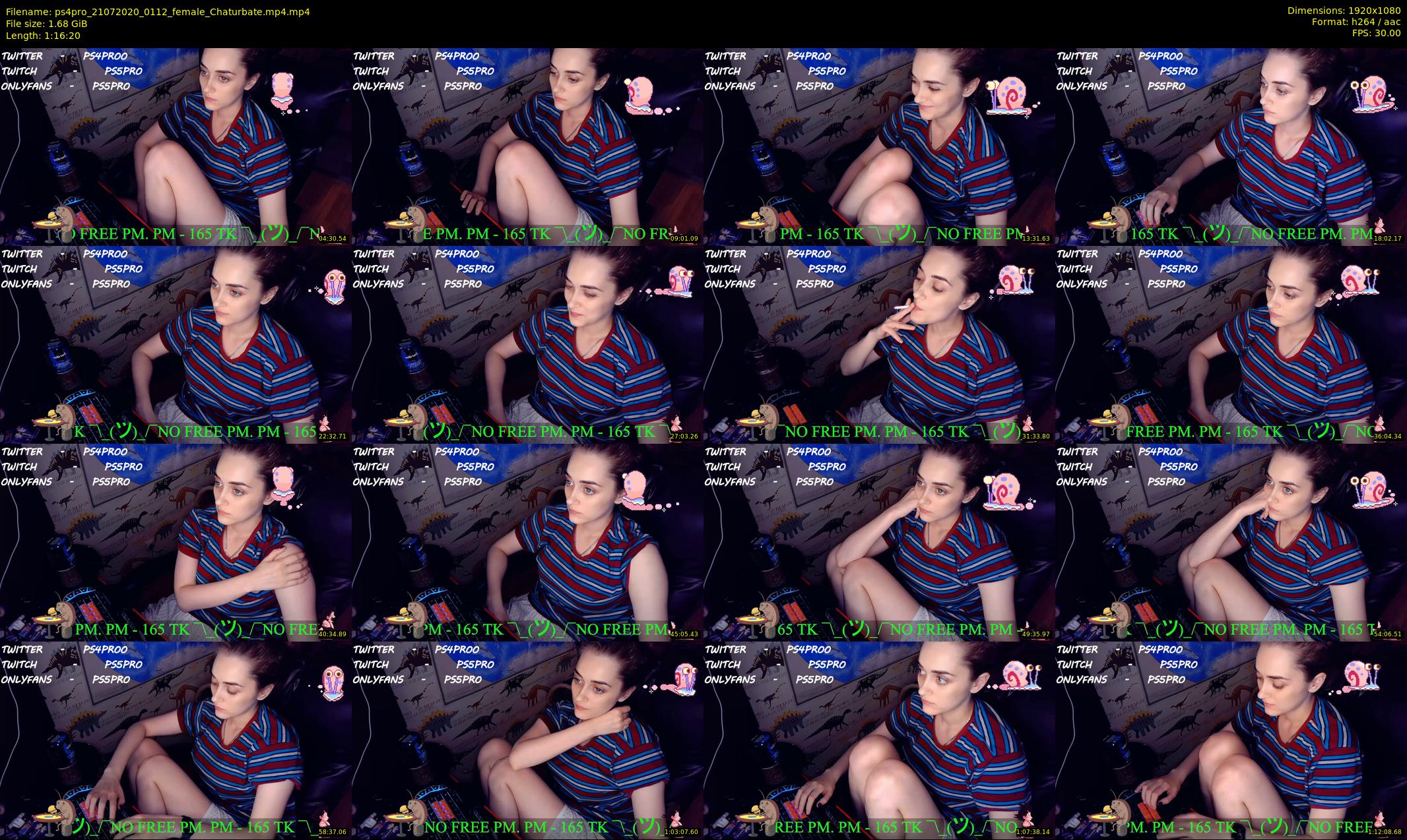 ps4pro — 77 minute Chaturbate female cam show recording, 1080p, Jul 21, 2020