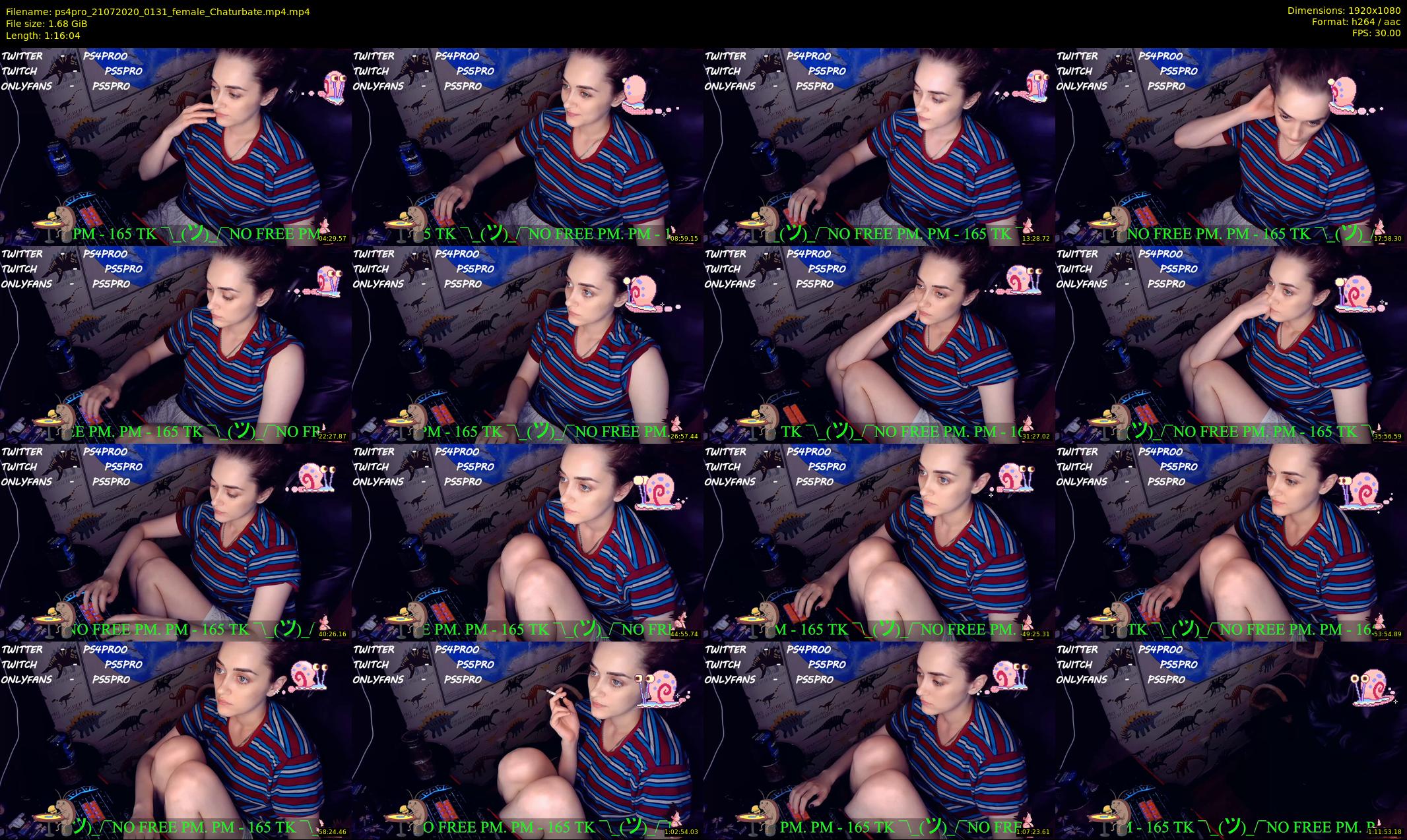 ps4pro — 77 minute Chaturbate female cam show recording, 1080p, Jul 21, 2020