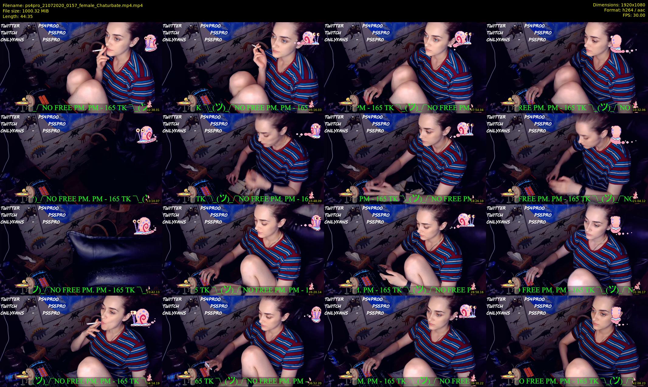 ps4pro — 45 minute Chaturbate female cam show recording, 1080p, Jul 21, 2020