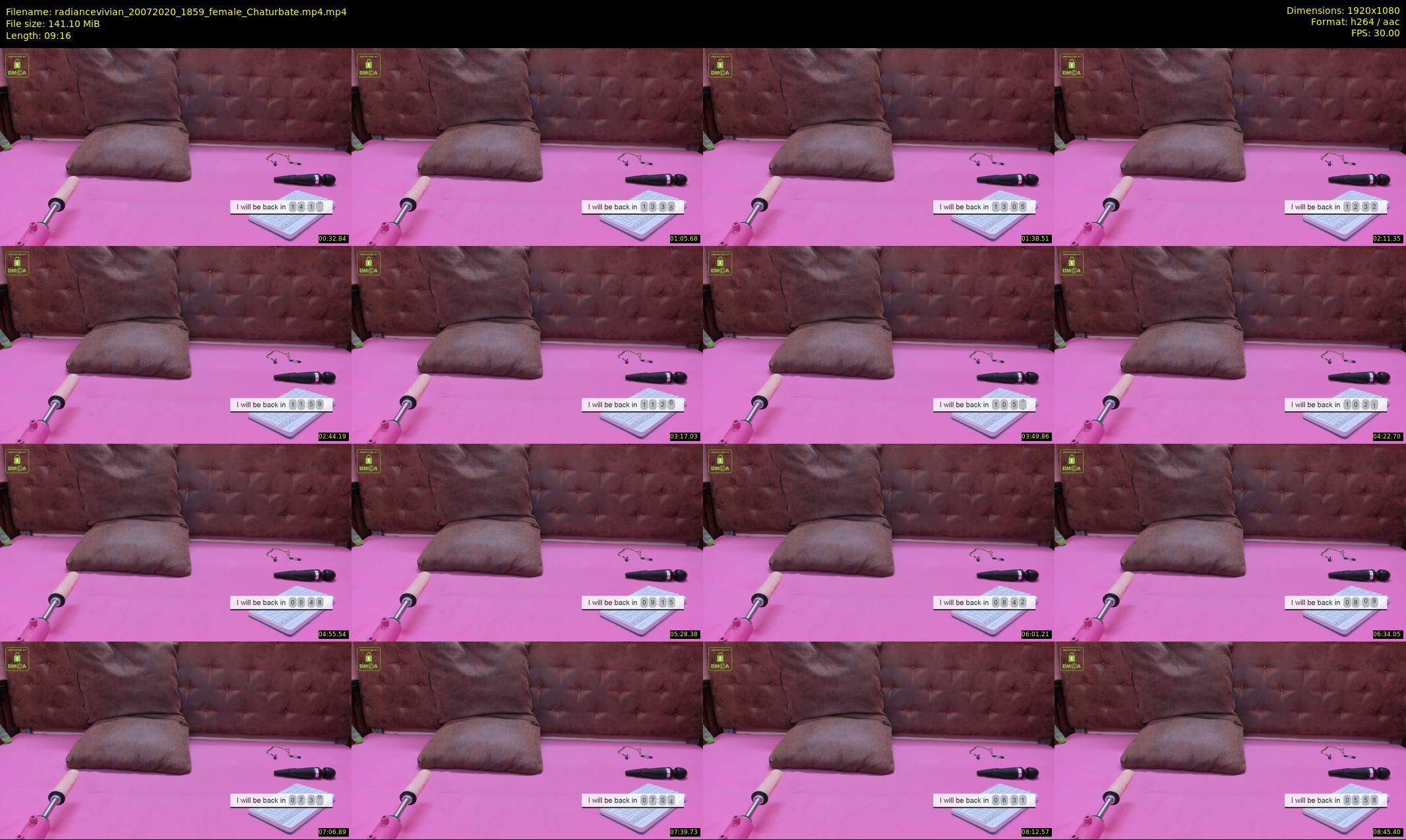 radiancevivian — 10 minute Chaturbate female cam show recording, 1080p, Jul 20, 2020
