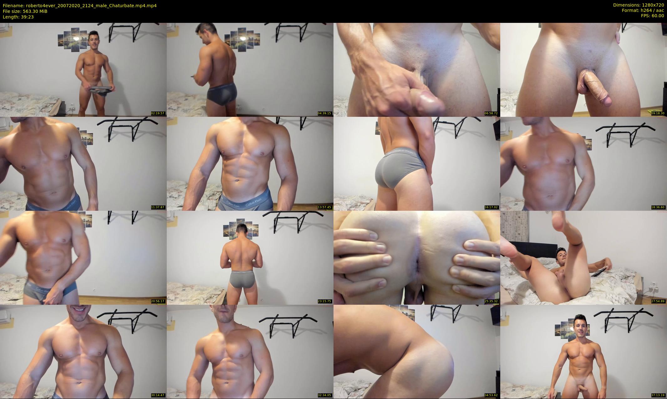 roberto4ever — 40 minute Chaturbate male cam show recording, 720p, Jul 20, 2020