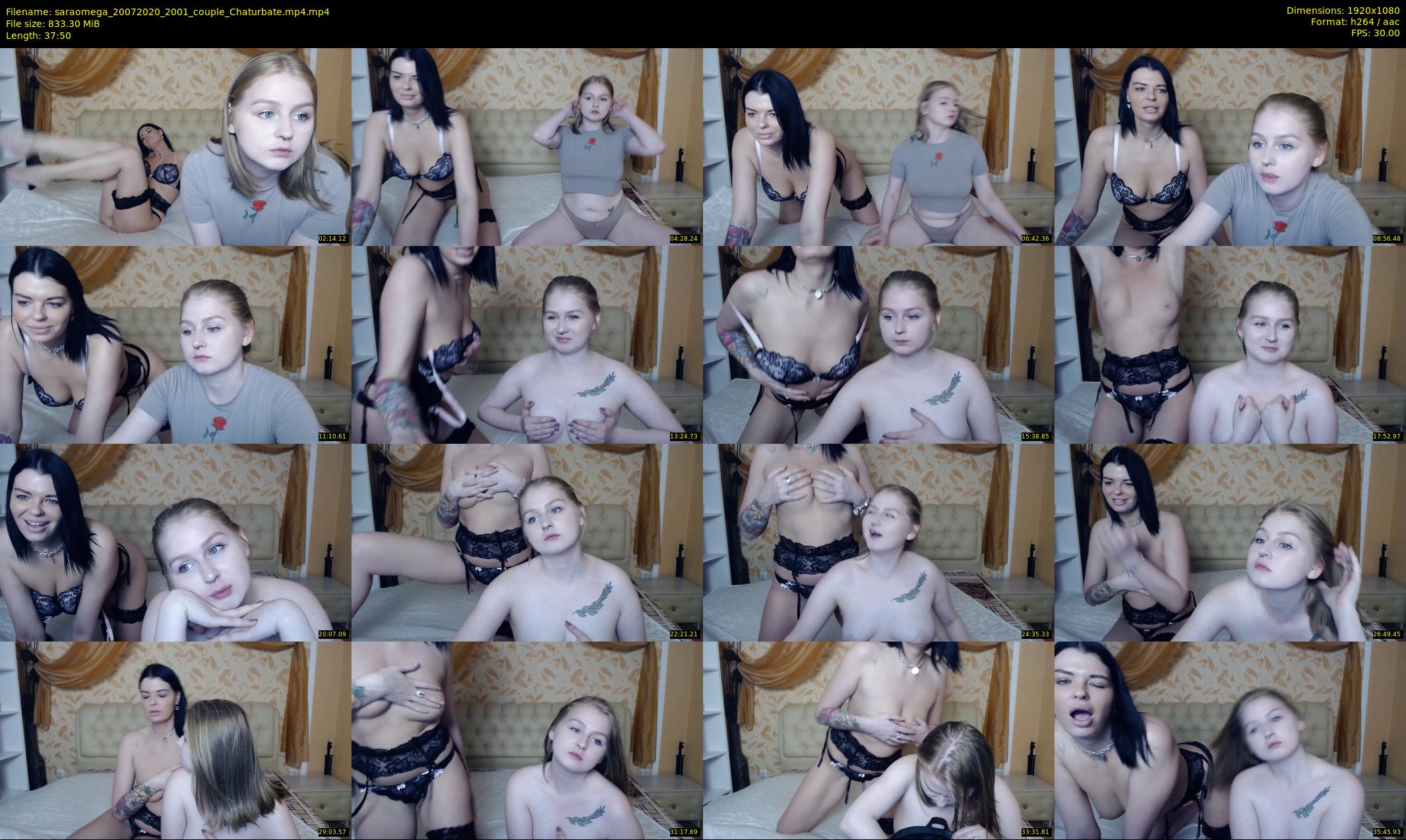 saraomega — 38 minute Chaturbate couple cam show recording, 1080p, Jul 20, 2020