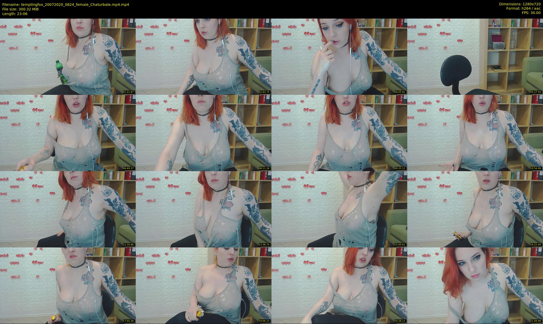 temptingfox — 24 minute Chaturbate female cam show recording, 720p, Jul 20, 2020