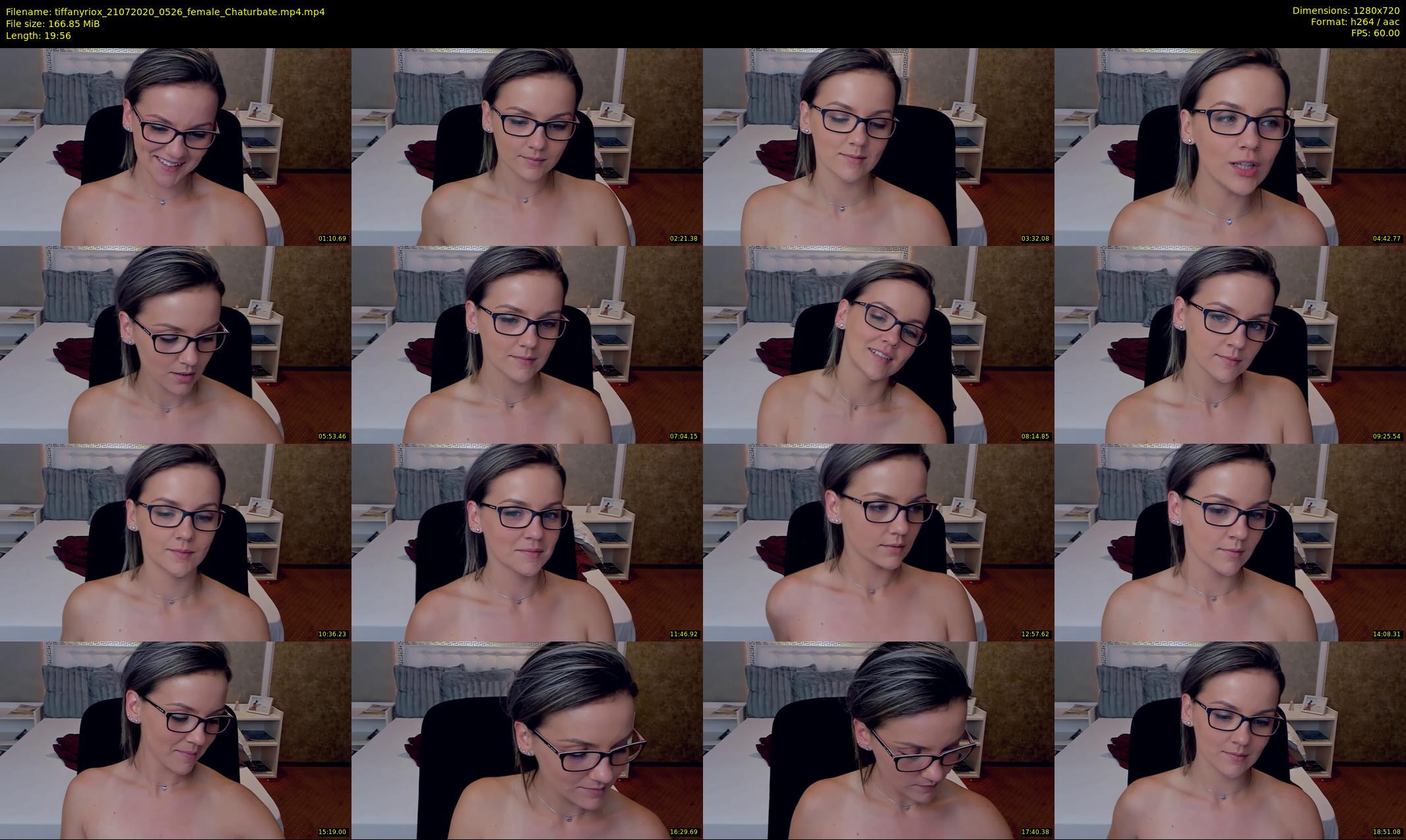 tiffanyriox — 20 minute Chaturbate female cam show recording, 720p, Jul 21, 2020