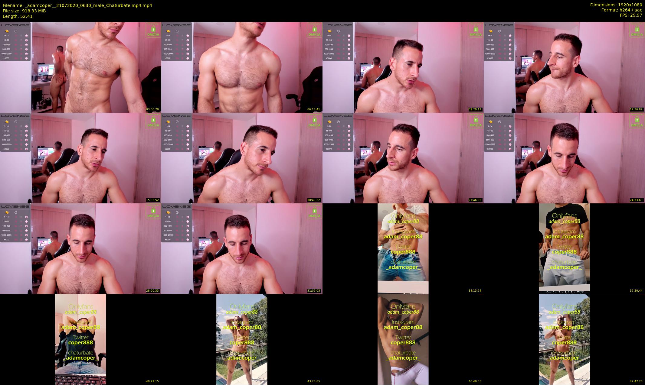 _adamcoper_ — 53 minute Chaturbate male cam show recording, 1080p, Jul 21, 2020