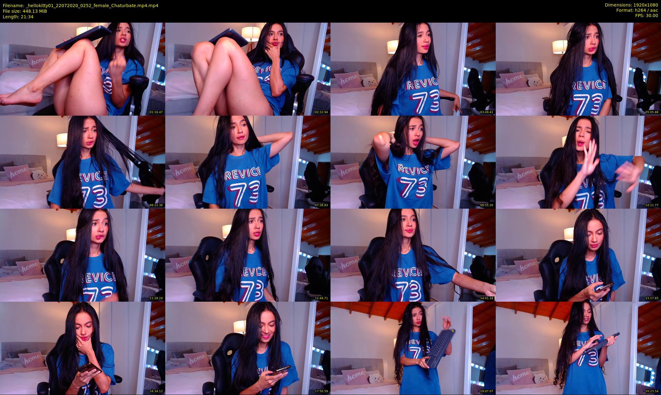 _hellokitty01 — 22 minute Chaturbate female cam show recording, 1080p, Jul 22, 2020