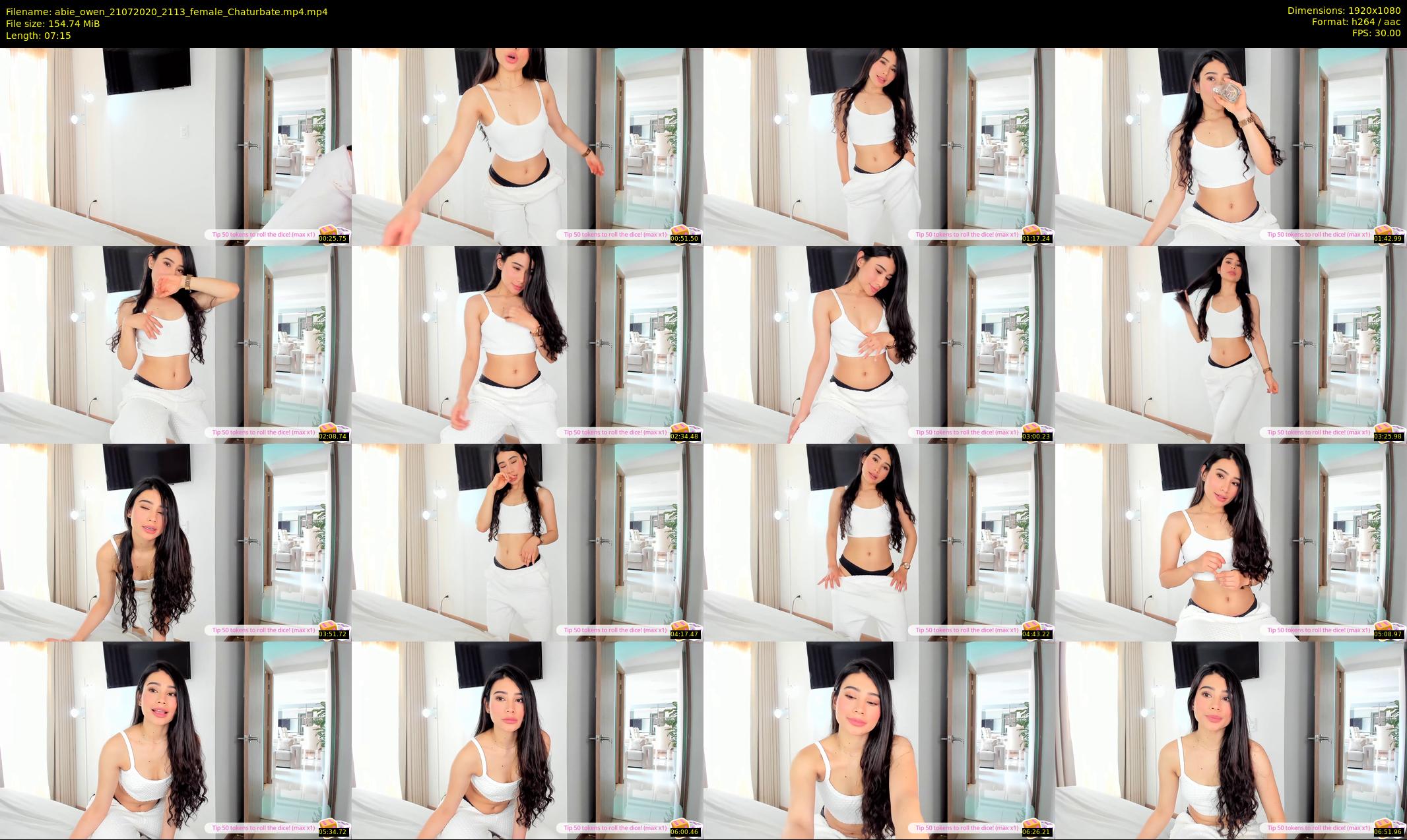 abie_owen — 8 minute Chaturbate female cam show recording, 1080p, Jul 21, 2020