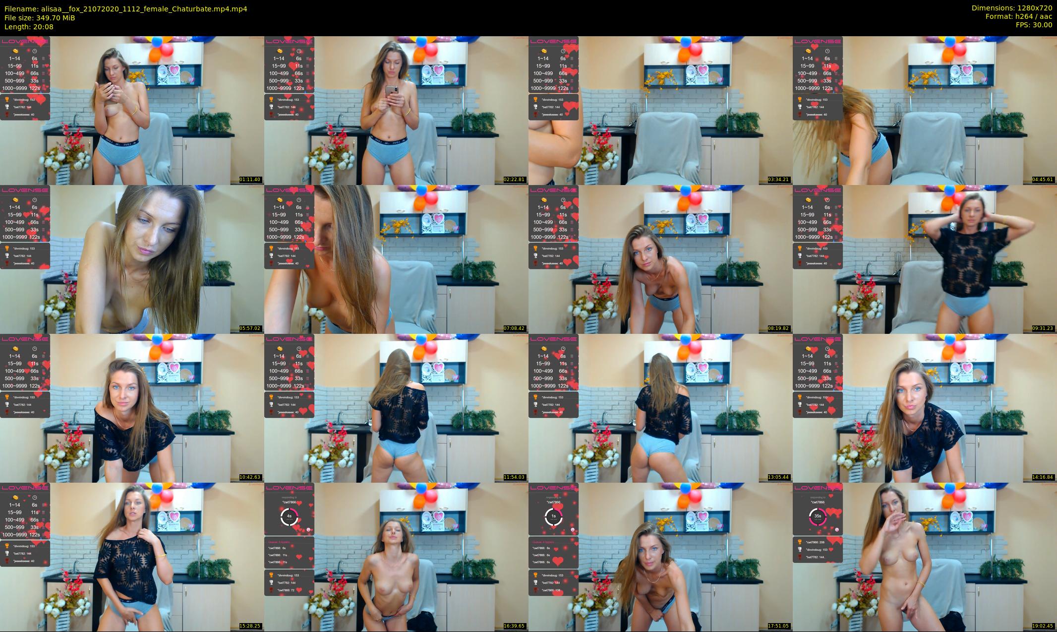 alisaa__fox — 21 minute Chaturbate female cam show recording, 720p, Jul 21, 2020