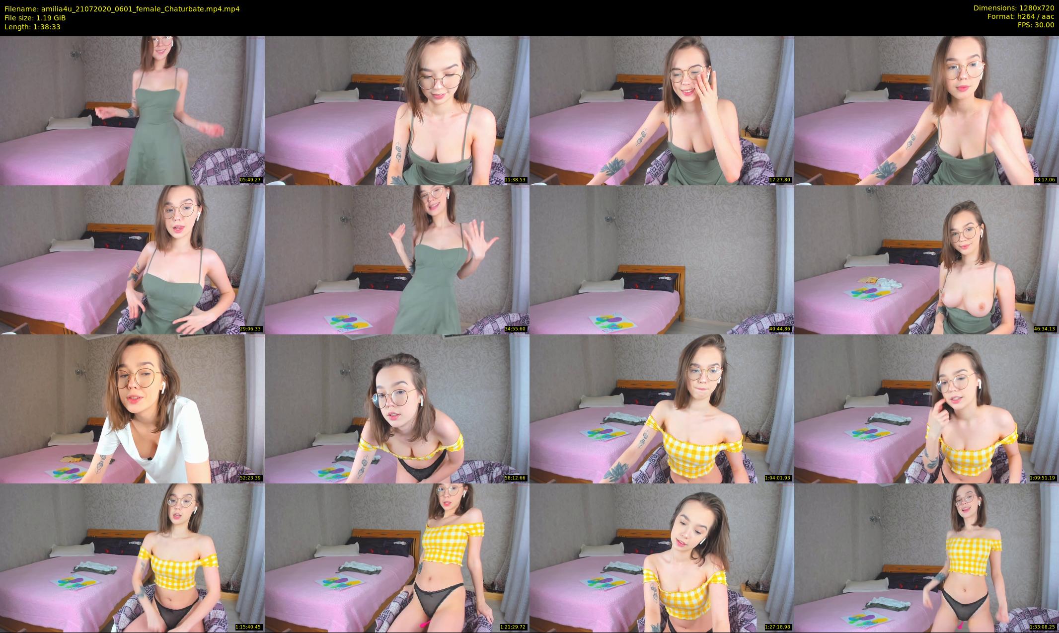 amilia4u — 99 minute Chaturbate female cam show recording, 720p, Jul 21, 2020
